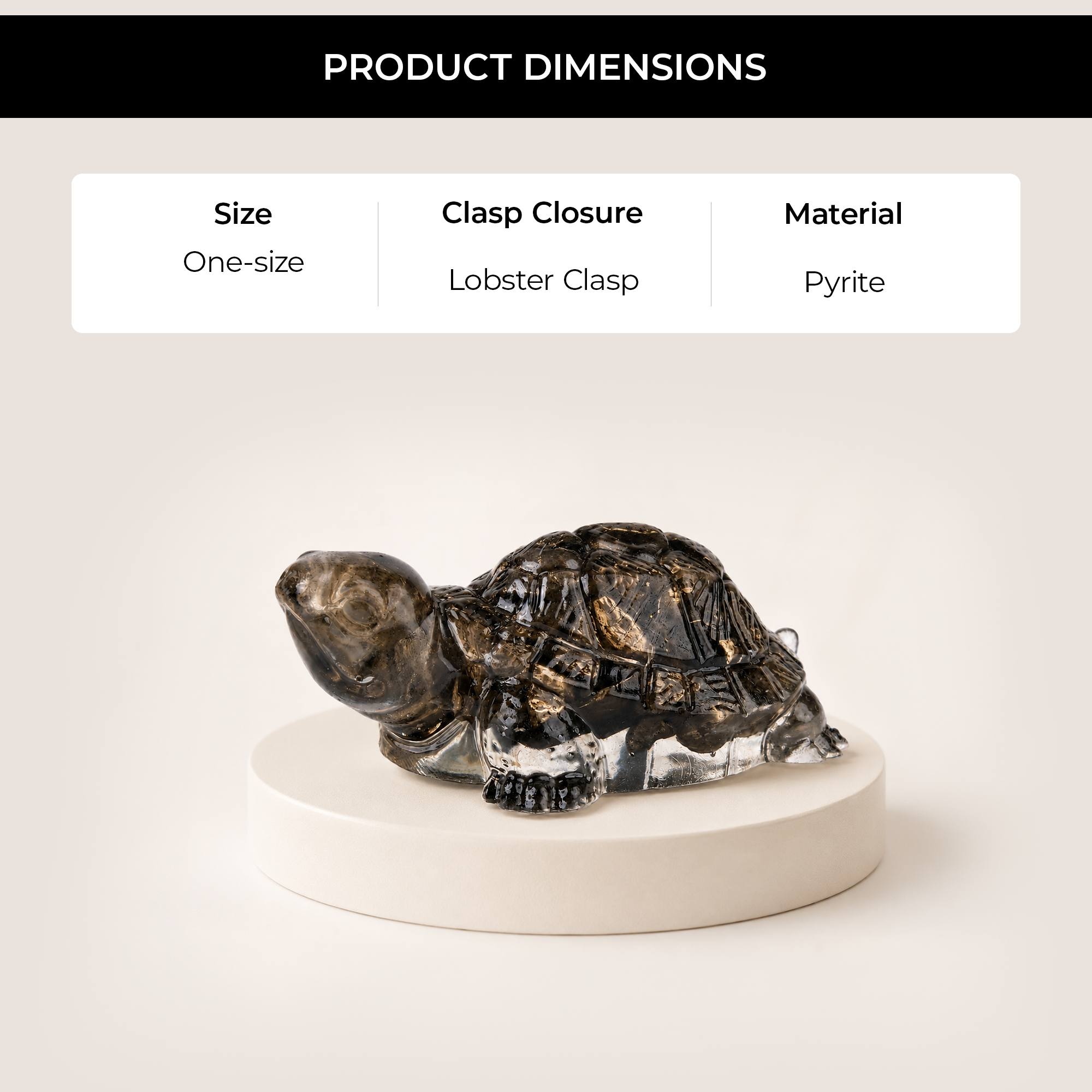 Feng Hui Pyrite Tortoise