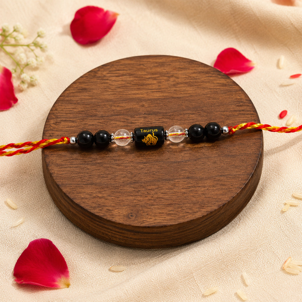 Beaded Taurus Zodiac Rakhi