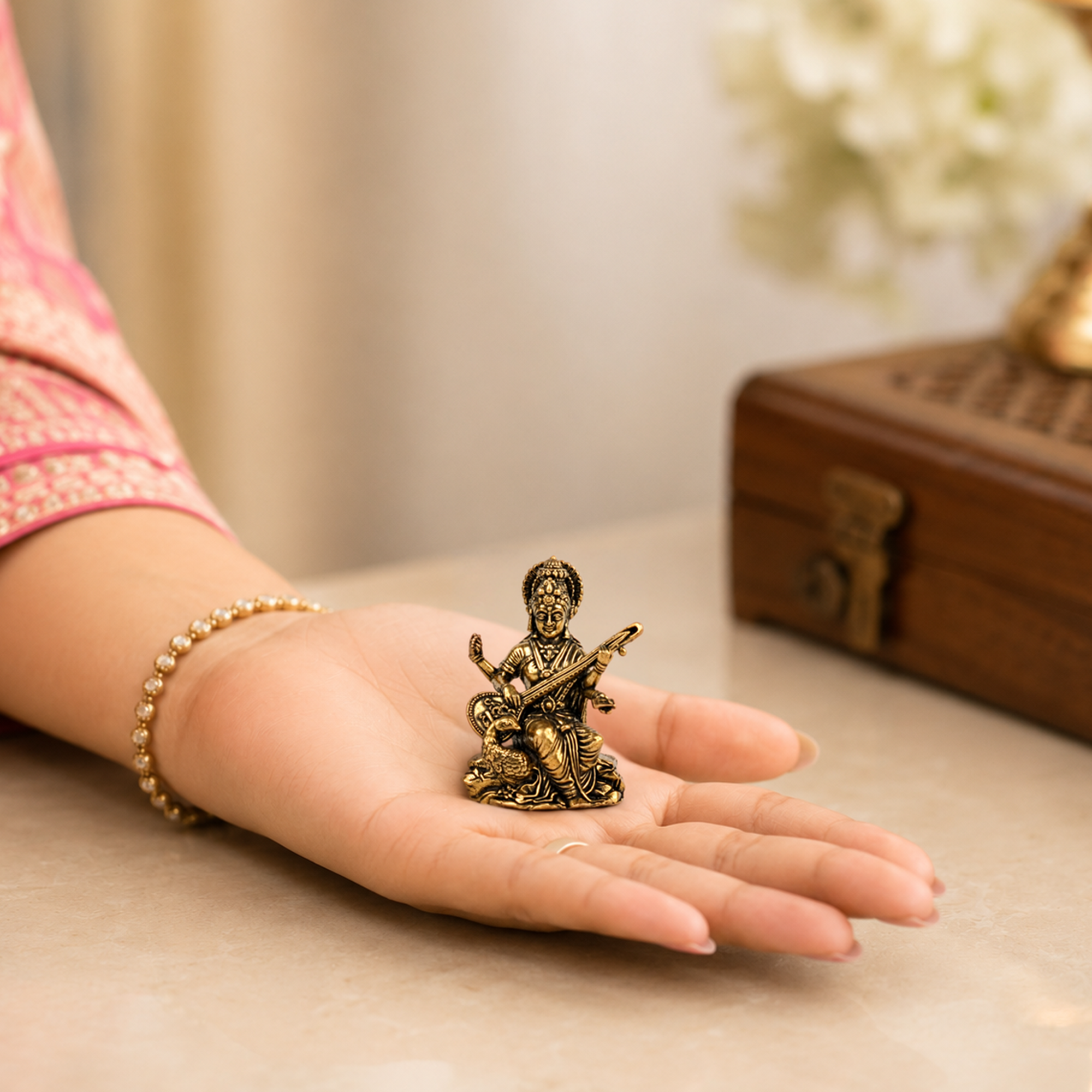 Saraswati Veena Divine Murti