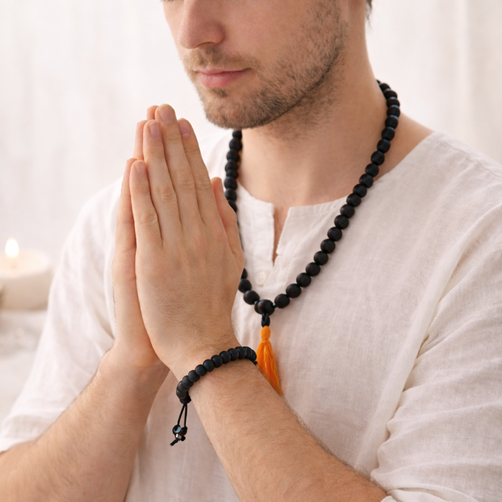 Karungali Mala & Karungali Bracelet Combo