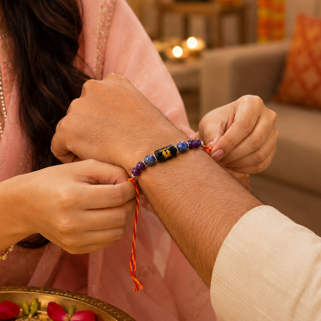 Beaded Gemini Zodiac Rakhi