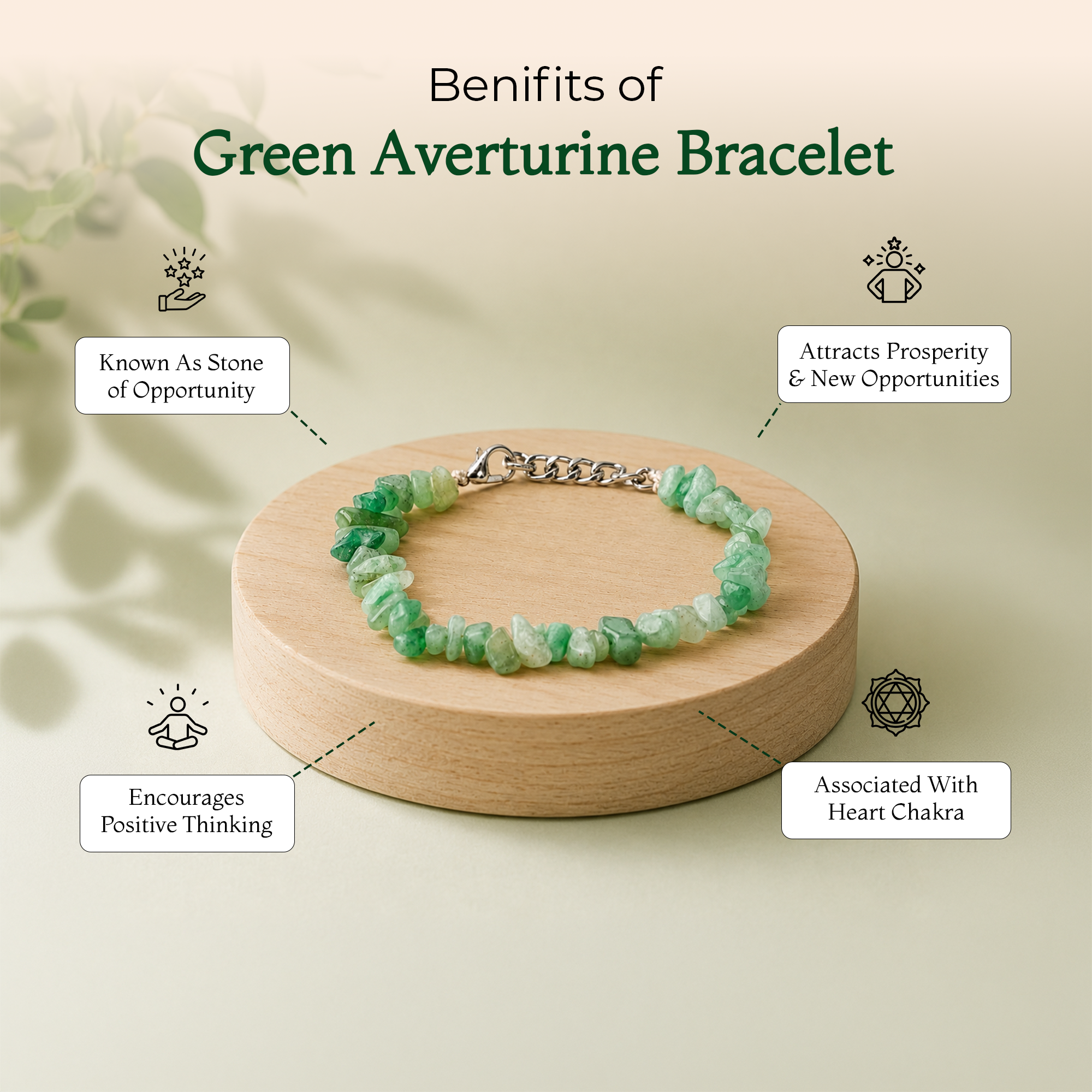 Green Chip Aventurine Bracelet