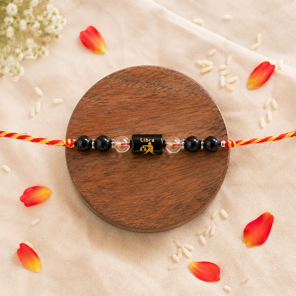 Beaded Libra Zodiac Rakhi