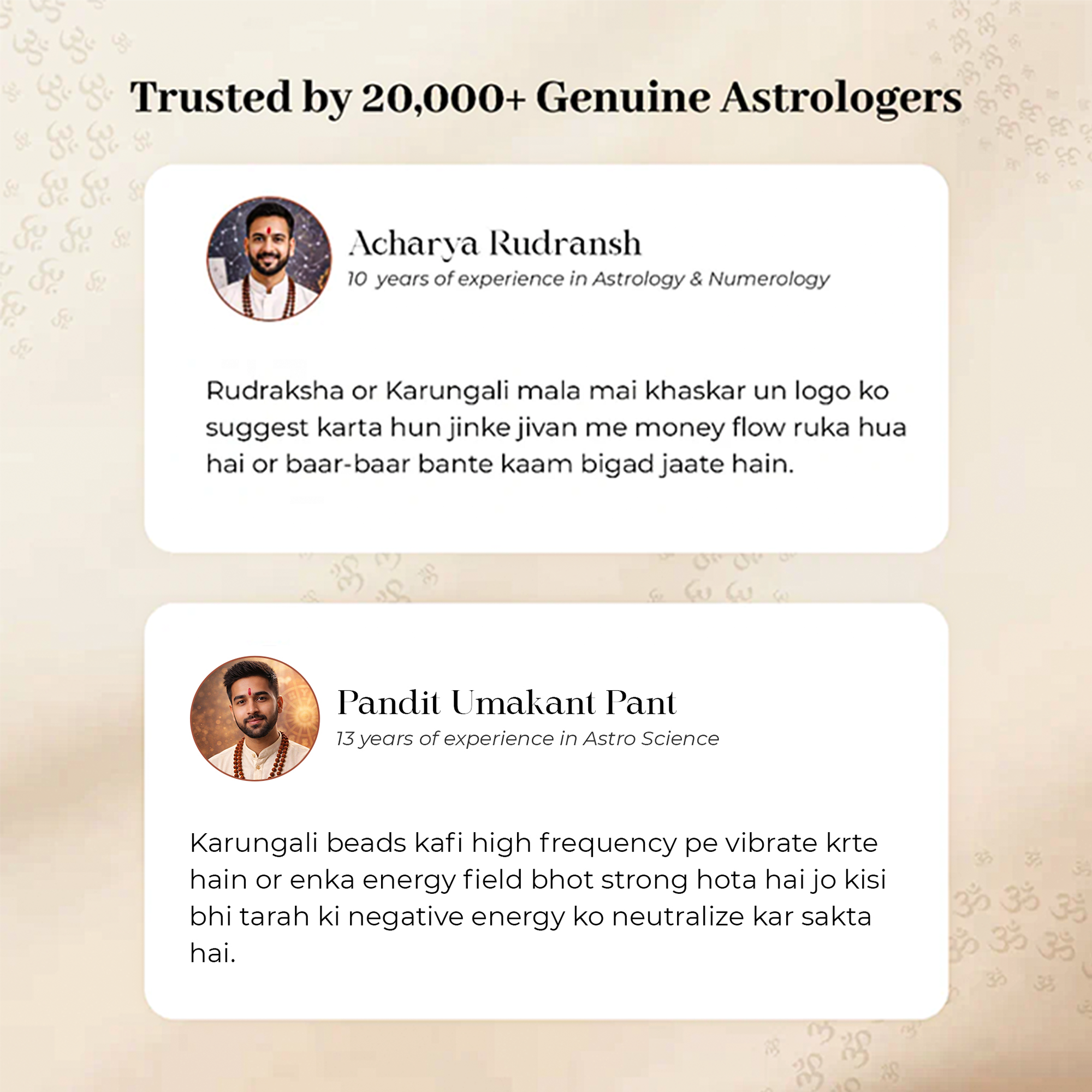 Karungali Cap Mala with Two 5-Face Rudraksha Beads & 1 Karungali Bead & Karungali Cap Bracelet Combo