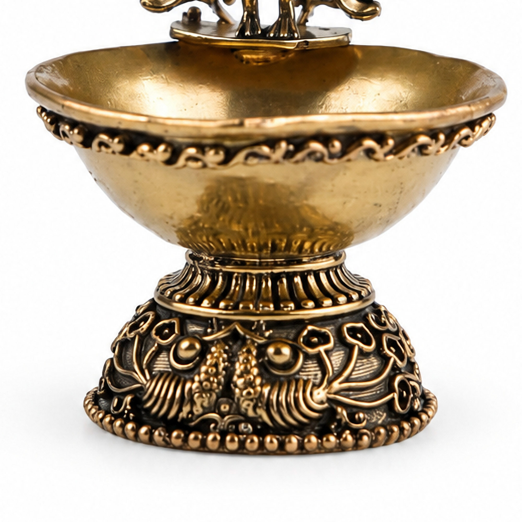 Peacock Brass Diya