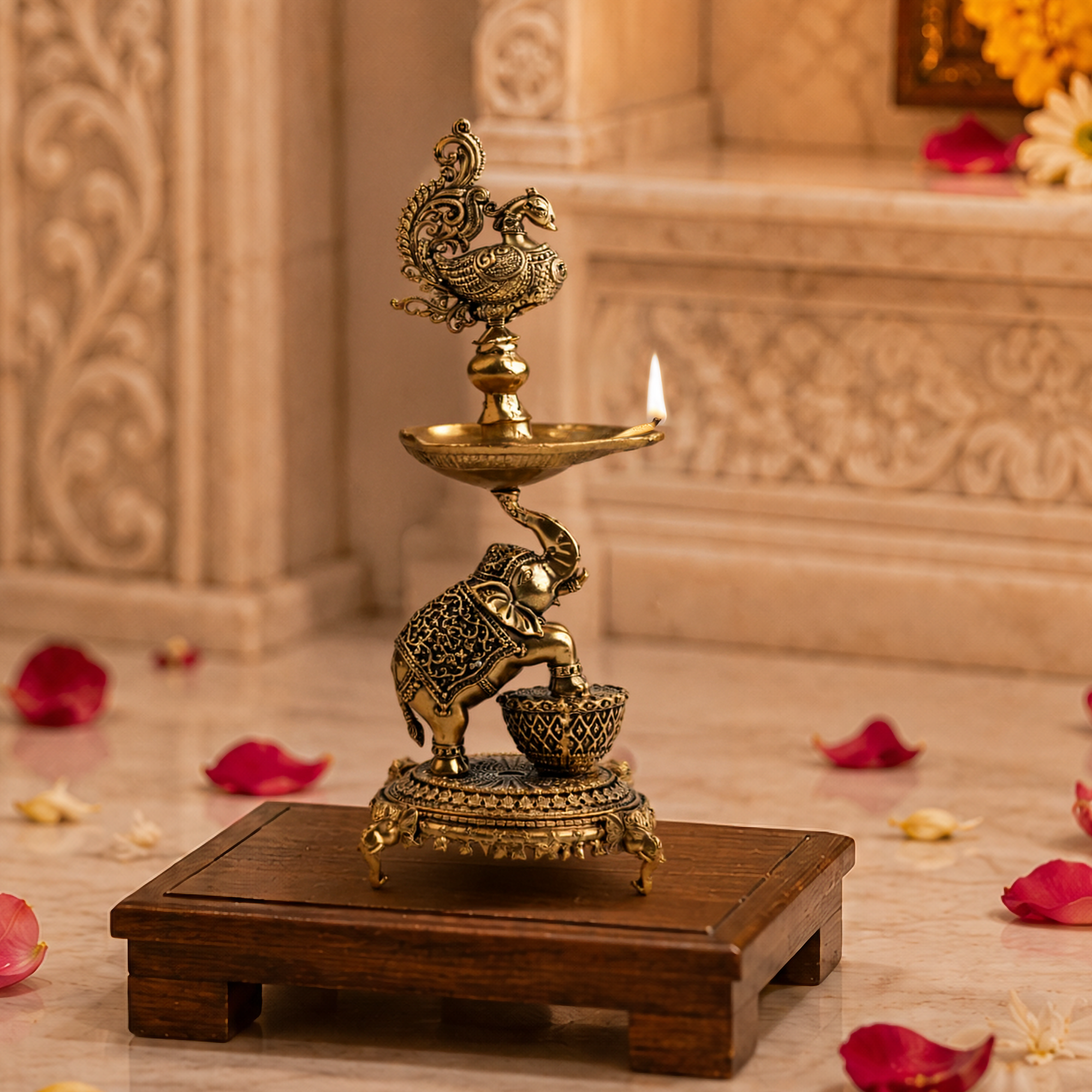 Ananta Jyoti Diya stand