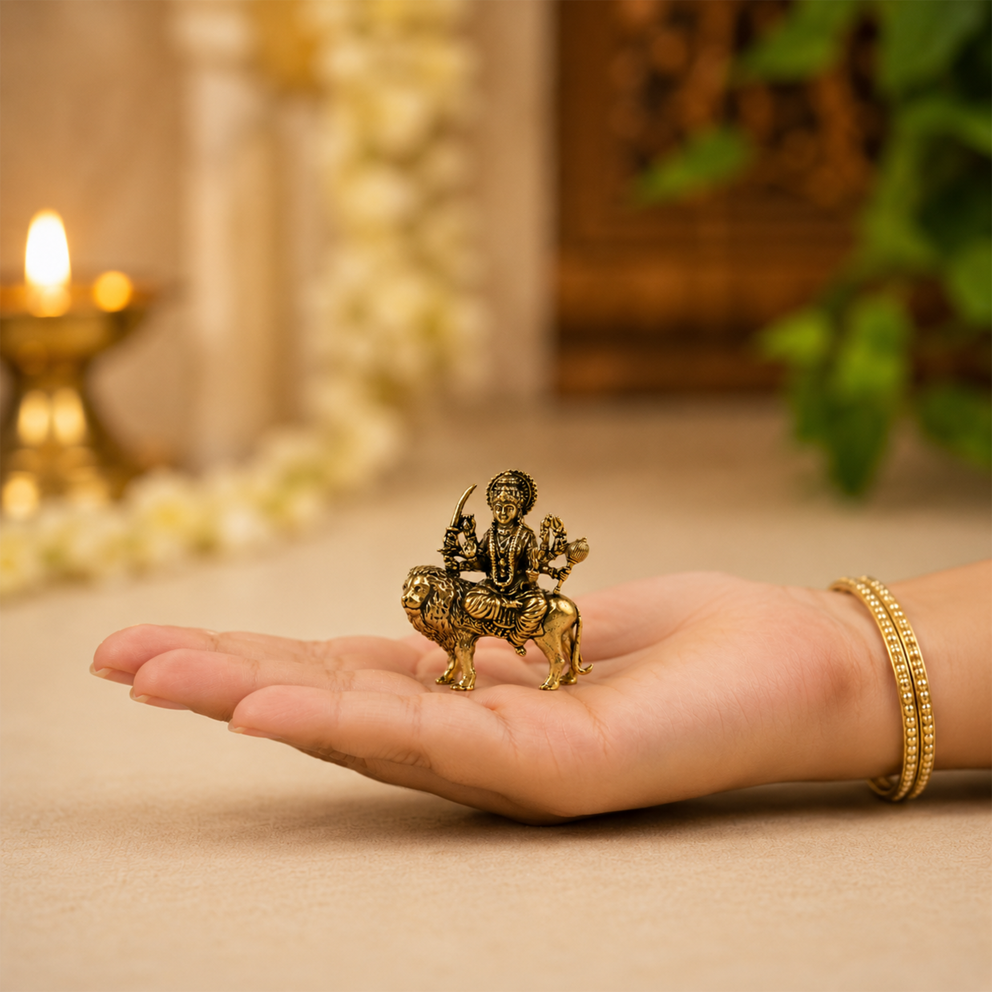 Maa Durga Brass Idol