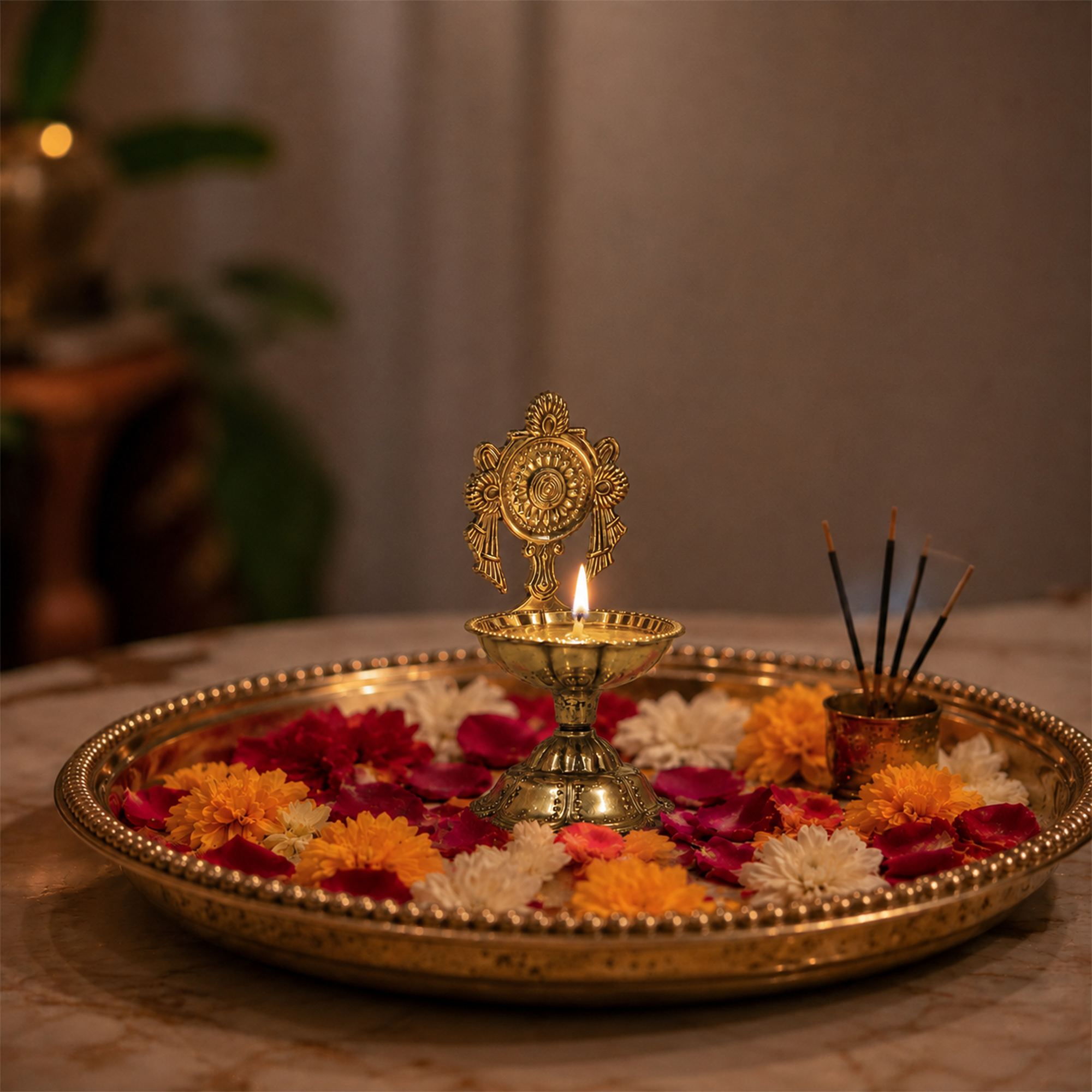 Chakra Kubera Diya