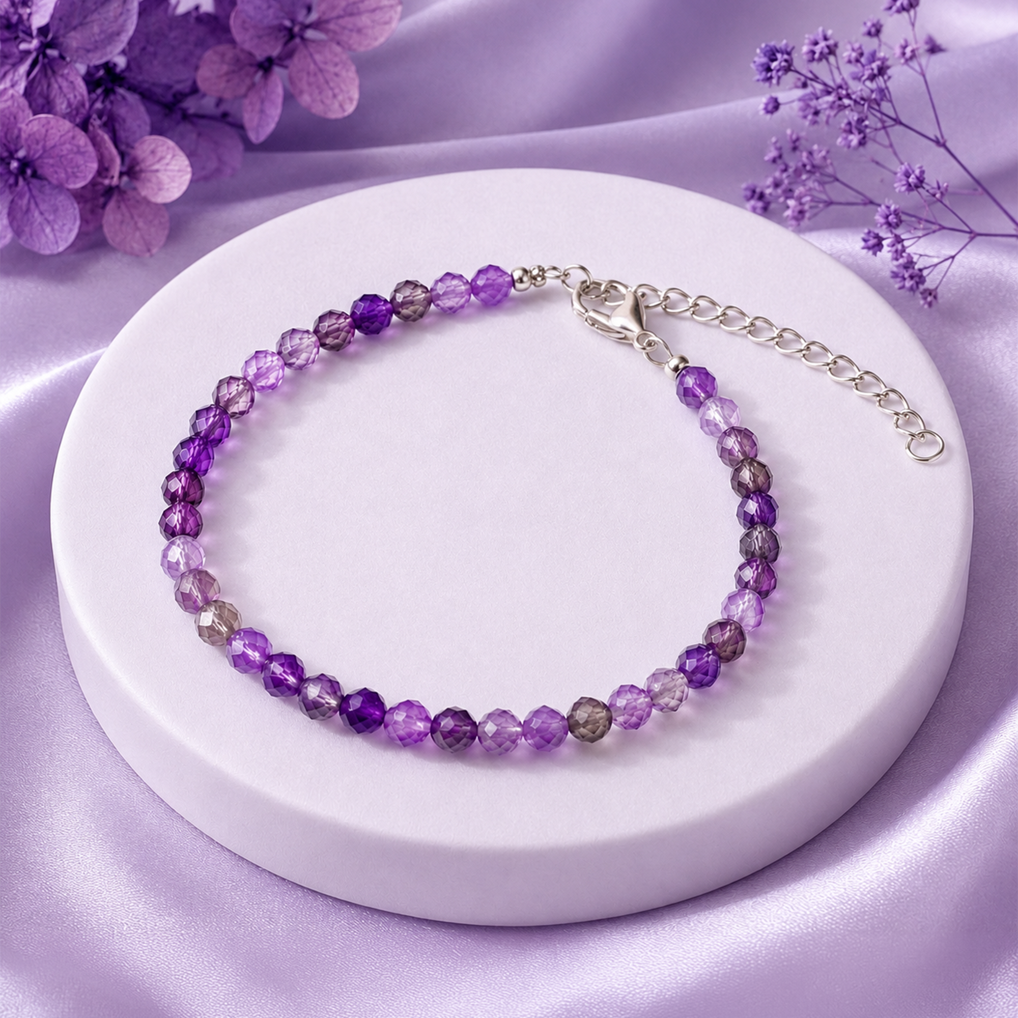 Amethyst Crystal Calming Bracelet