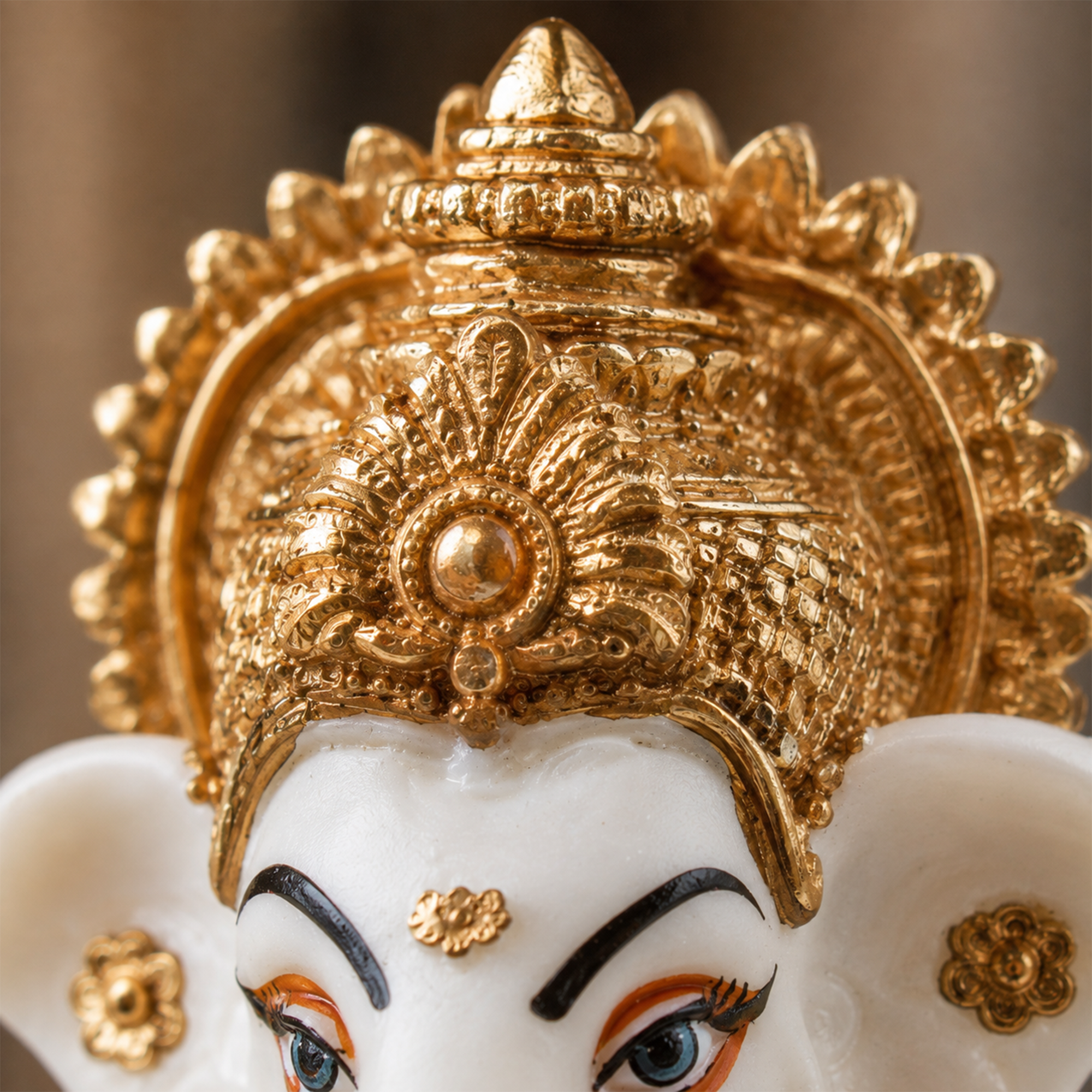 Shwet Swarna Ganesh Idol