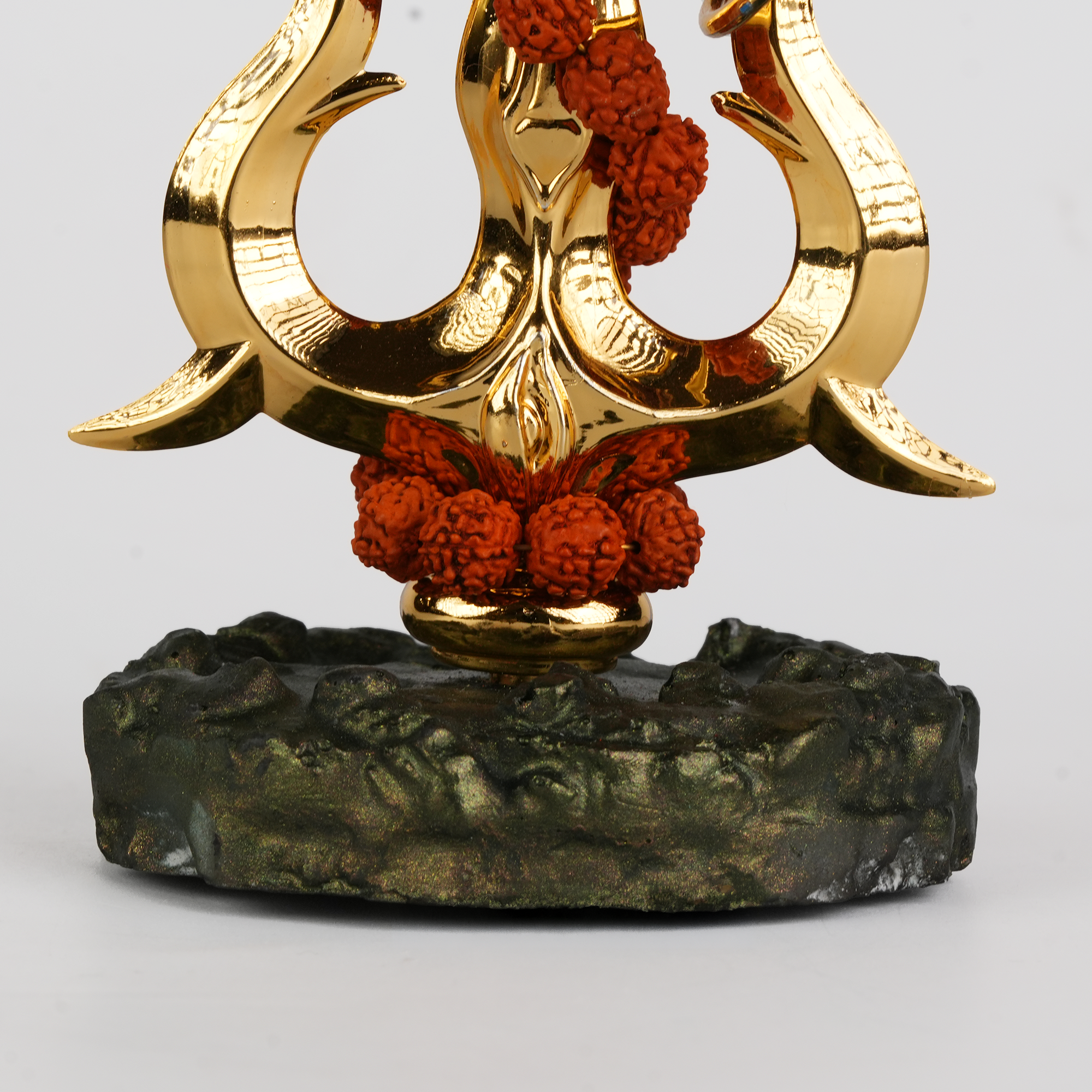 Trishul with Rudraksha & Damru Idol