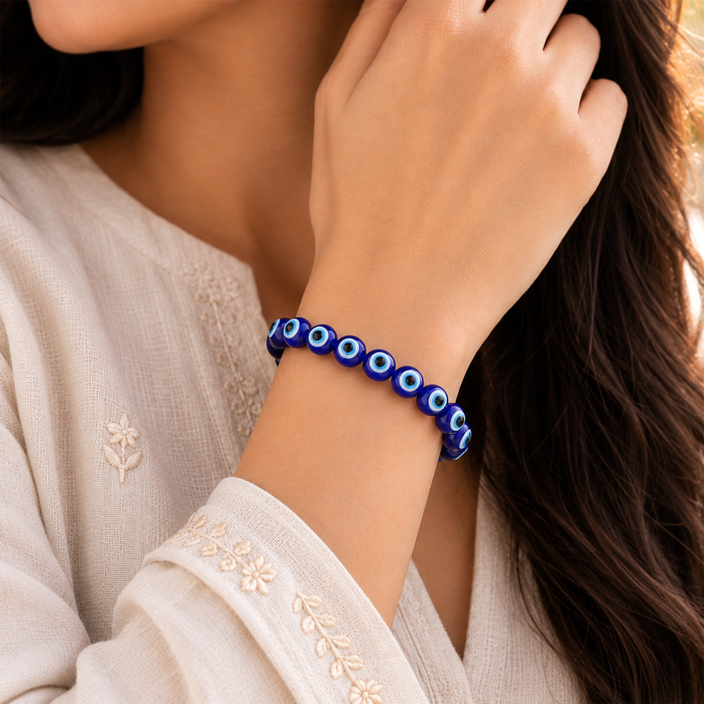 Dhan Yog & Evil Eye Bracelet Combo