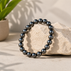 Grey Hematite Gemstone Bead Bracelet