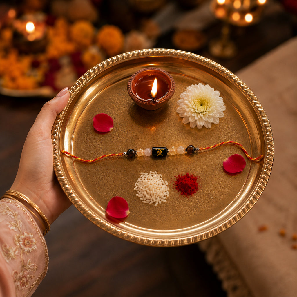 Beaded Aquarius Zodiac Rakhi