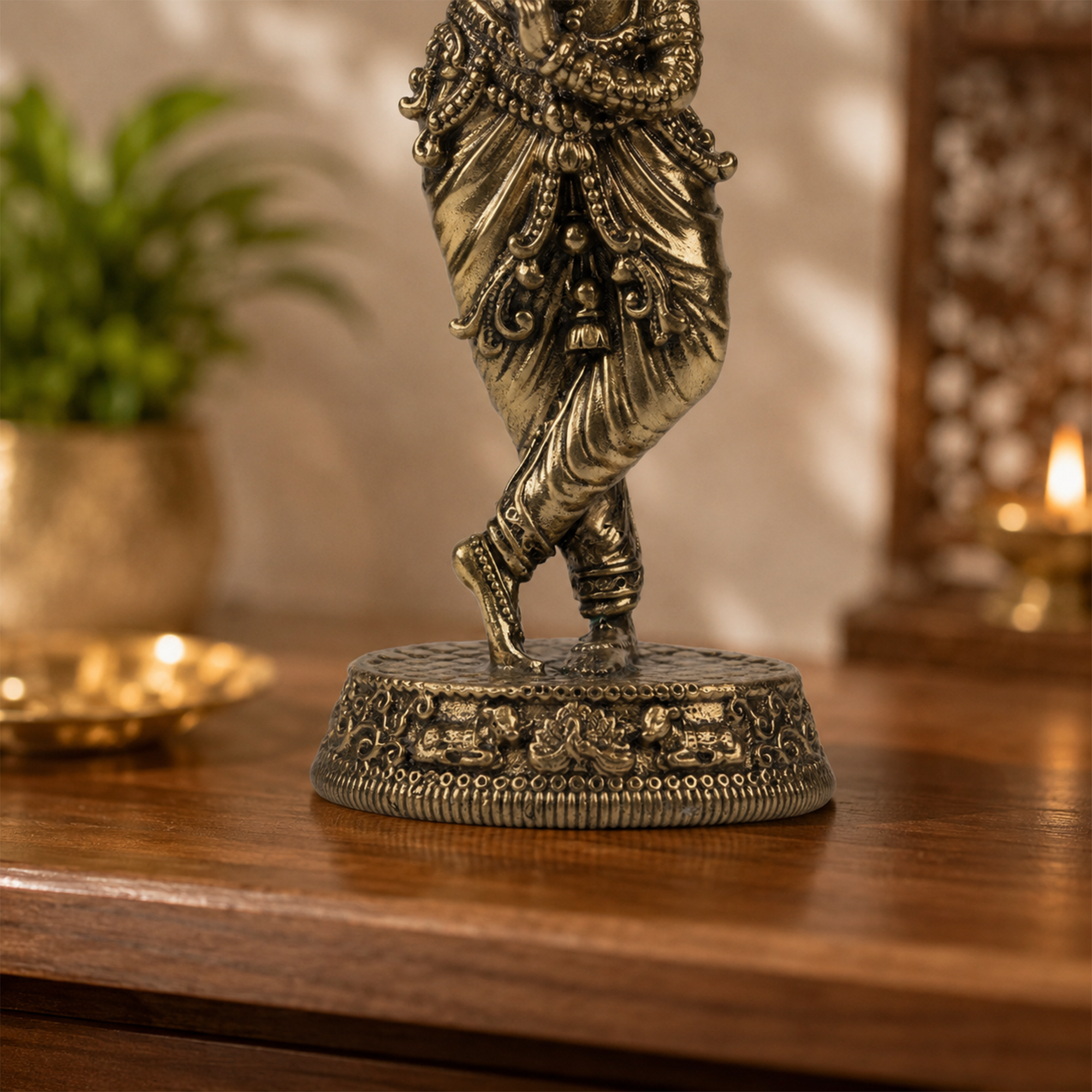 Lord Krishna Brass Idol