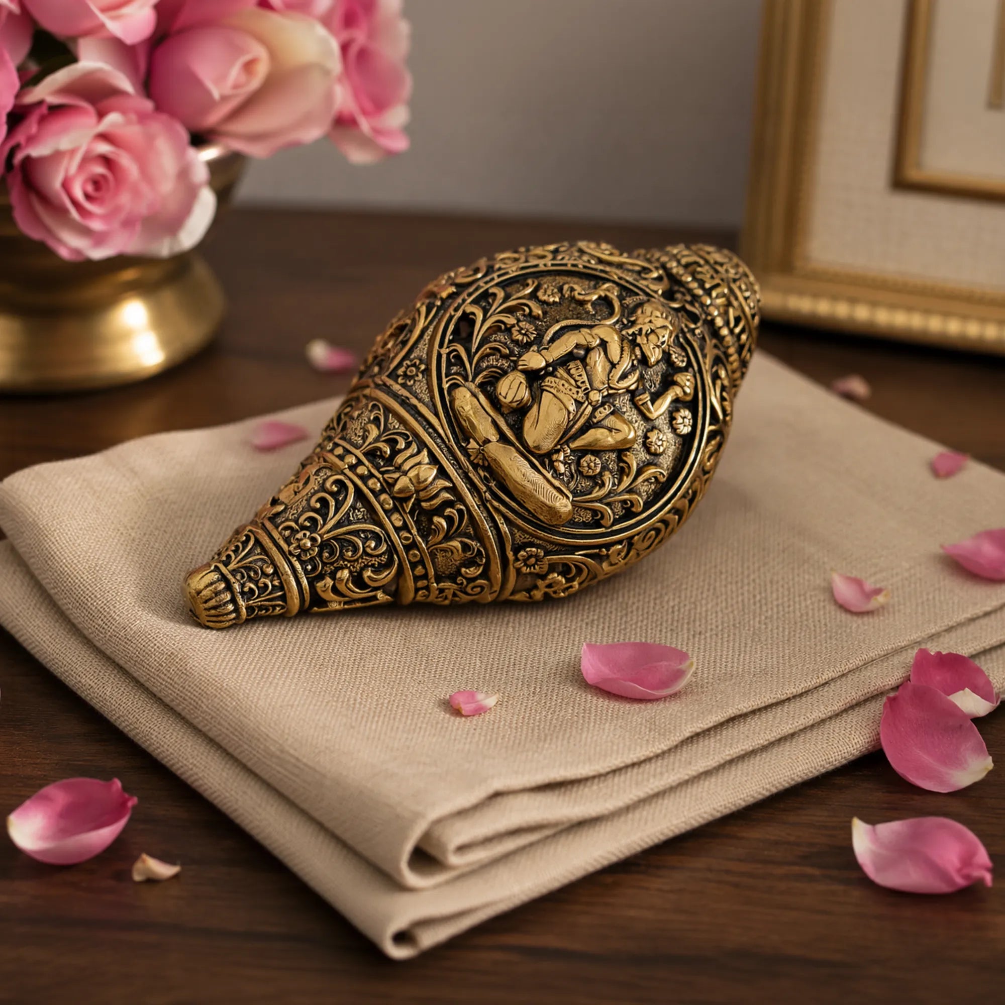 Veer Hanuman Brass Shankh
