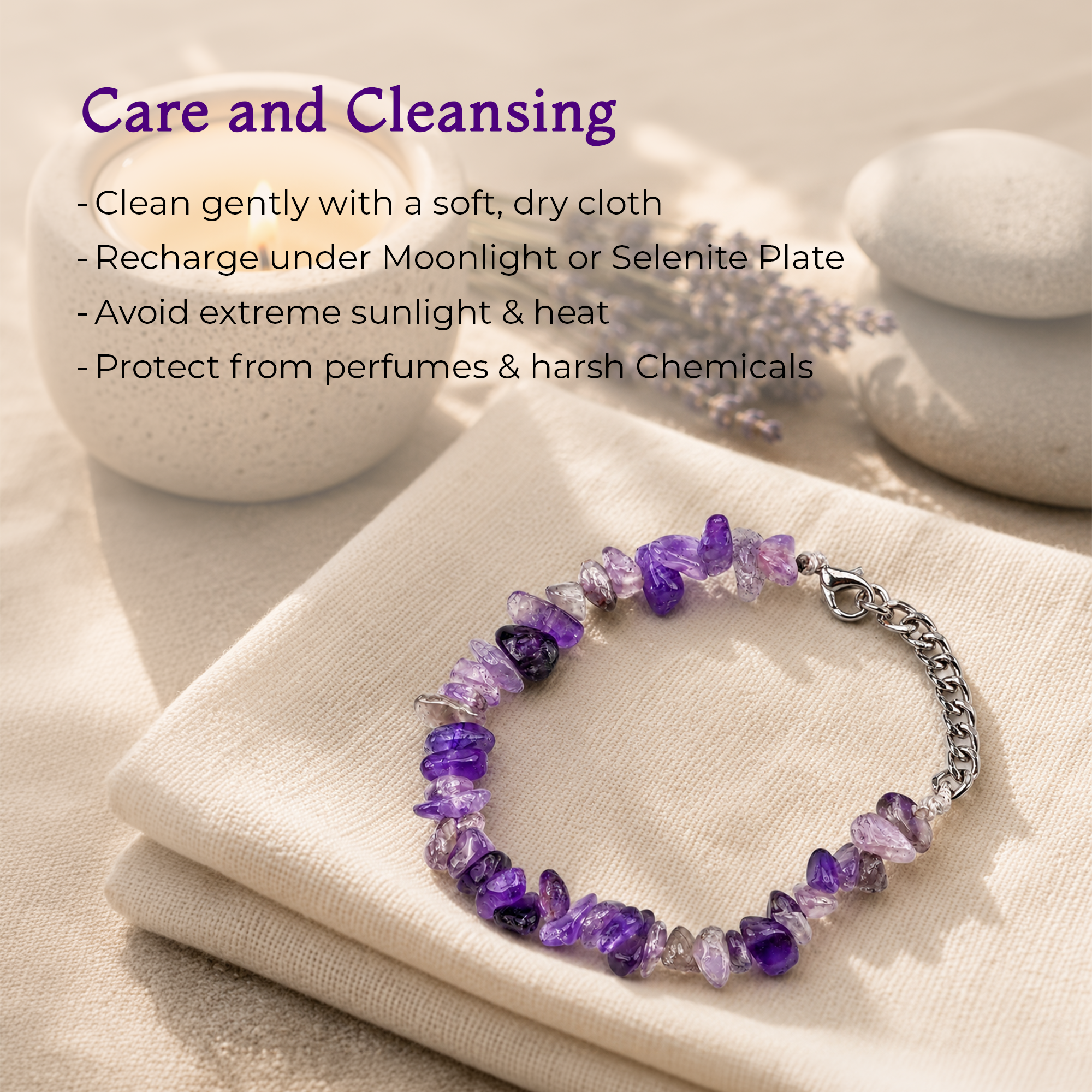 Amethyst Healing Stone Bracelet