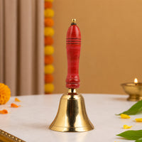 Wooden Handle Brass Bell