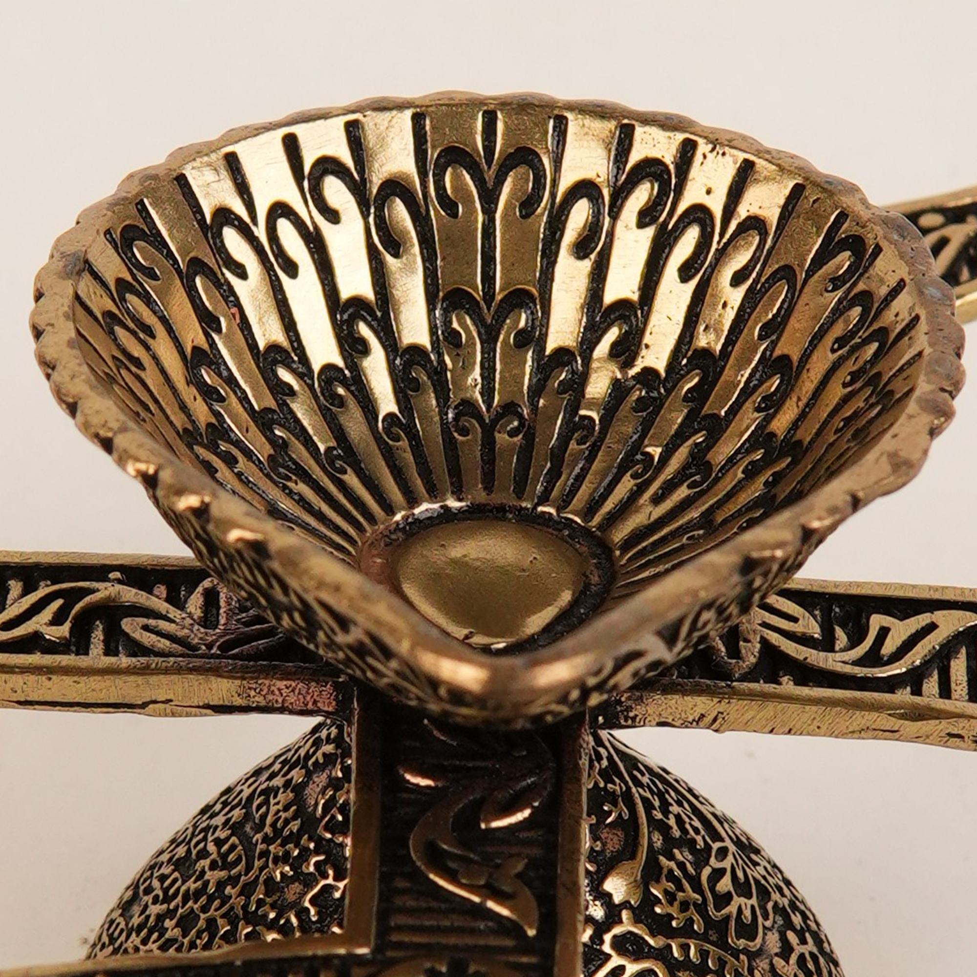 Antique Swastik Brass Diya
