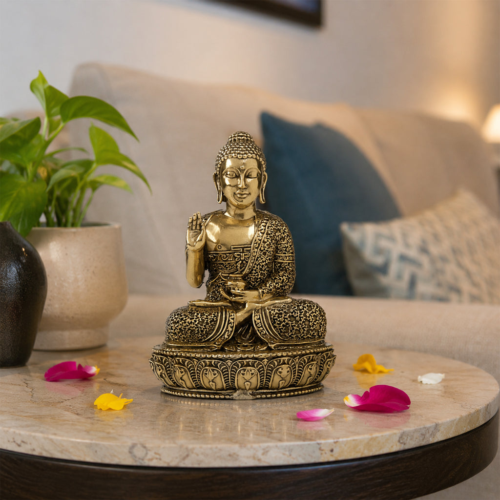 Lord Buddha Brass Idol