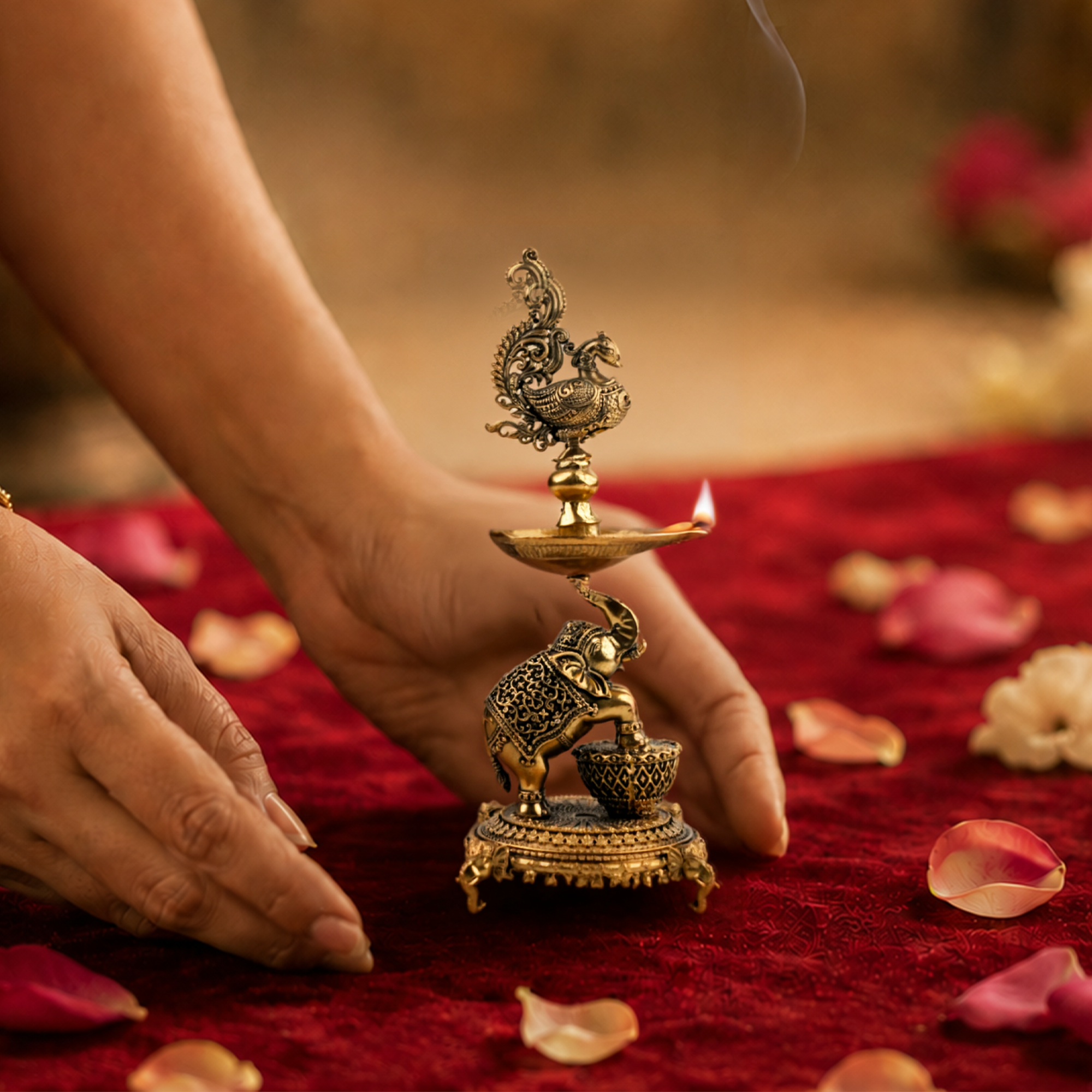 Ananta Jyoti Diya stand