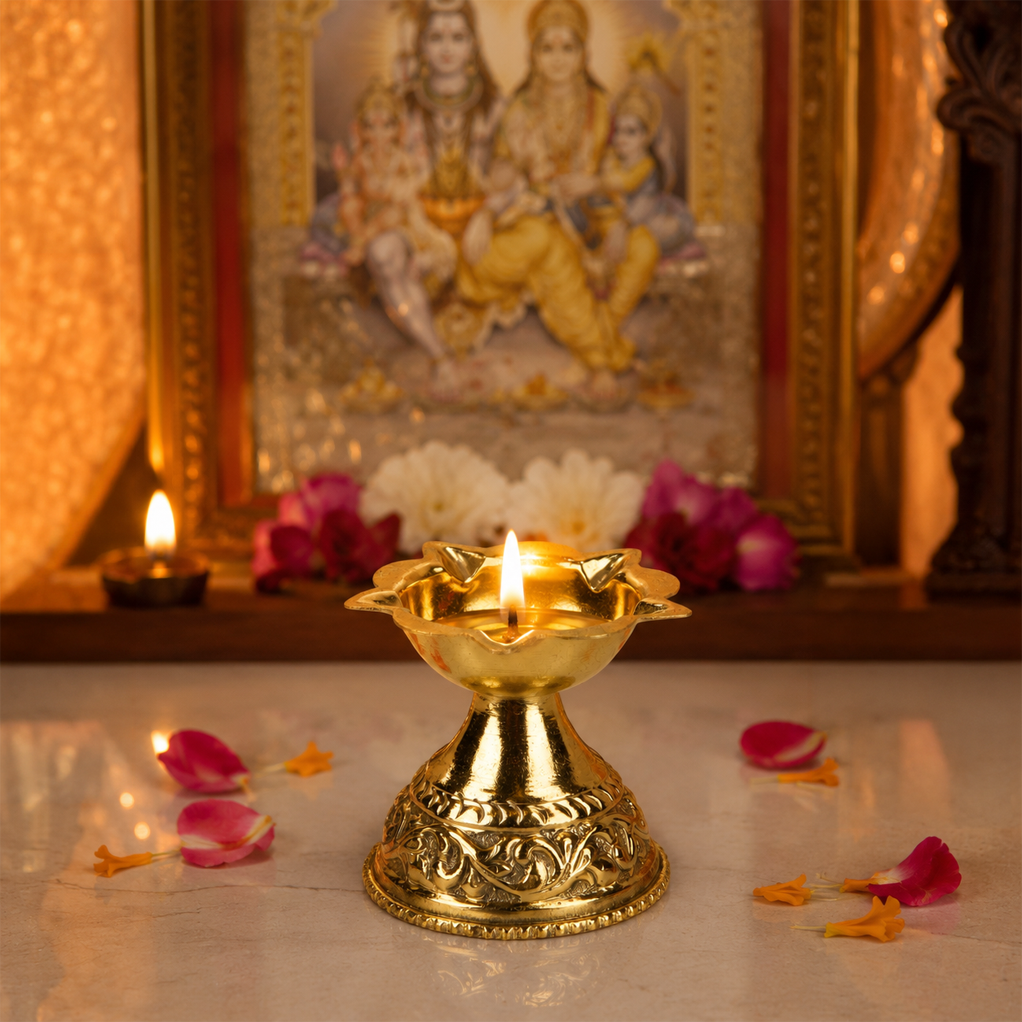 Padma Jyoti Brass Diya