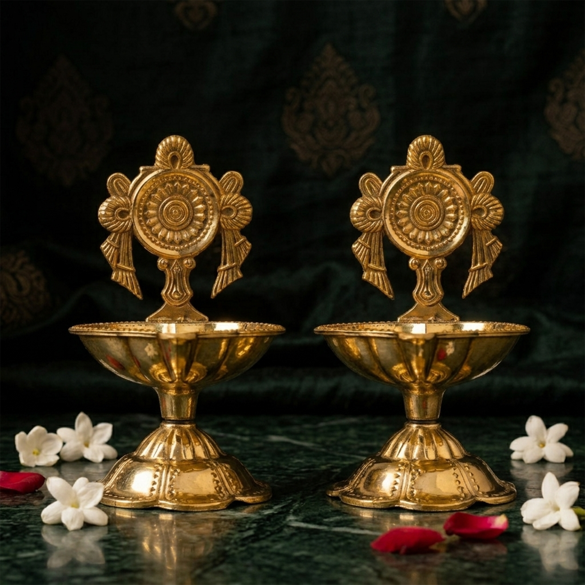 Chakra Kubera Diya set of 2