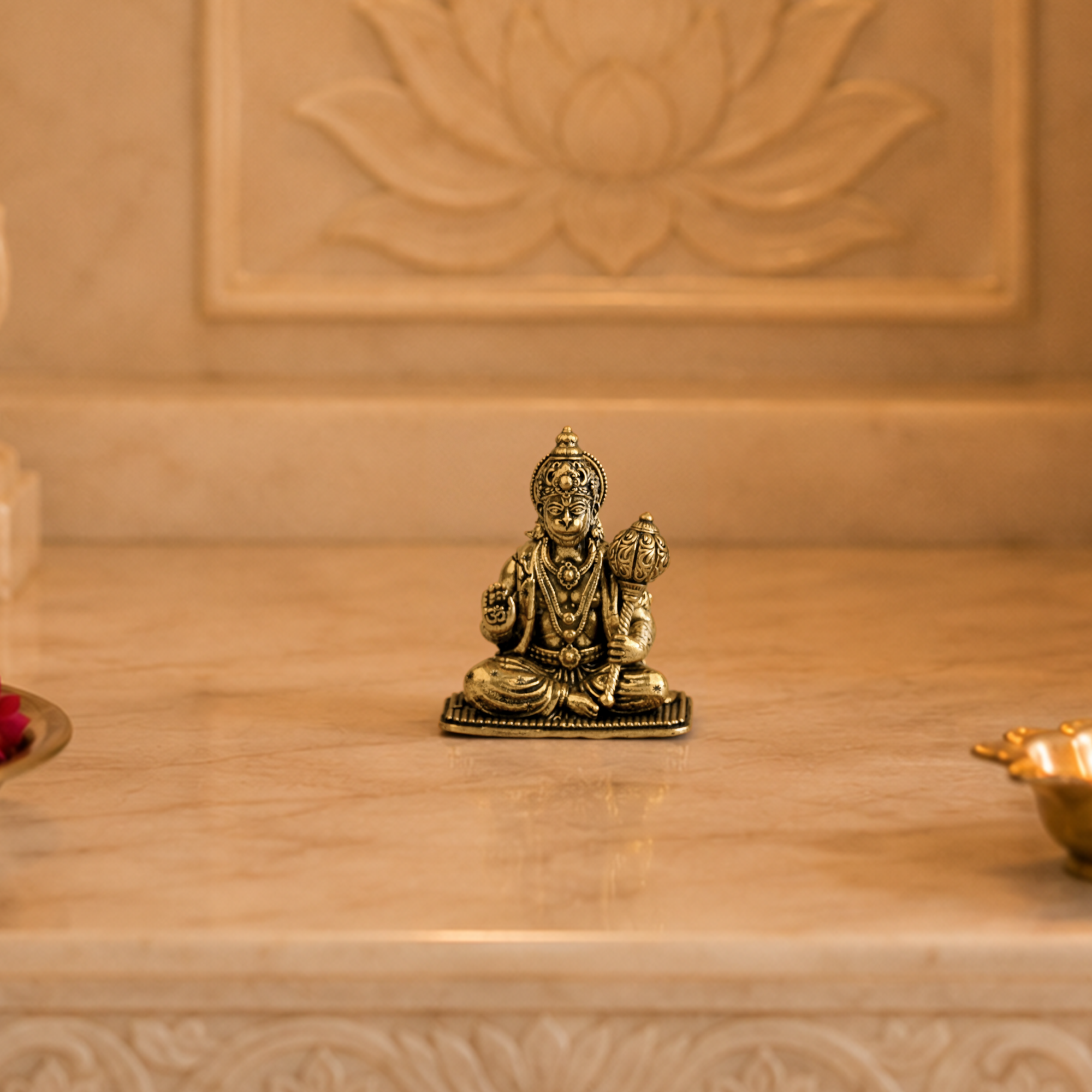 Antique Hanuman Ji Brass Statue