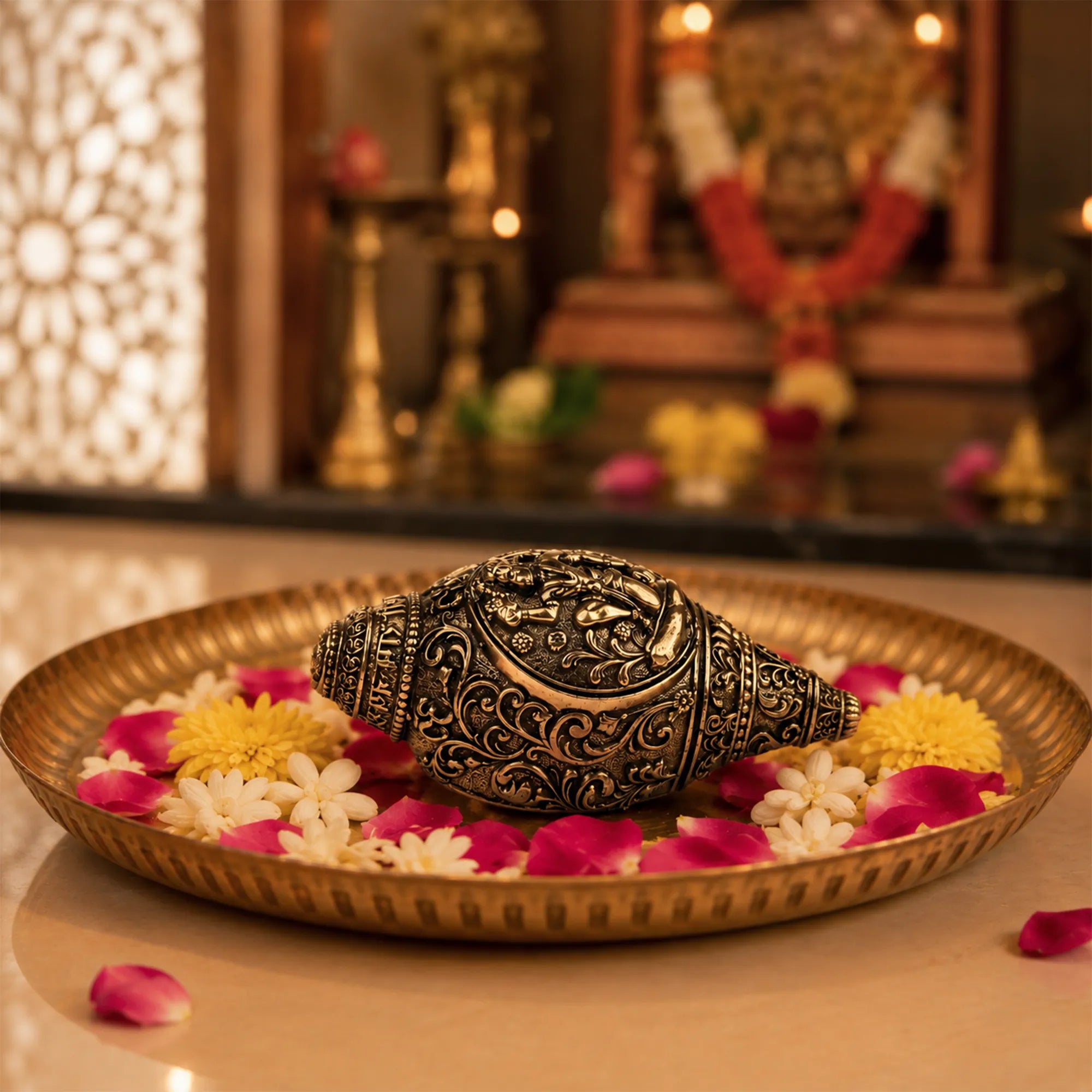 Veer Hanuman Brass Shankh