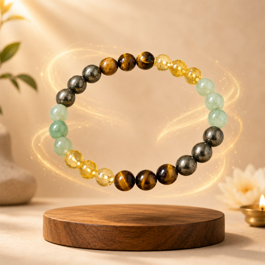 Dhan Yog & Evil Eye Bracelet Combo