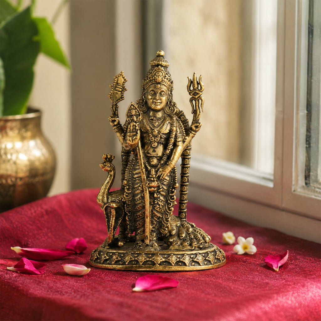 Lord Murugan Brass Idol