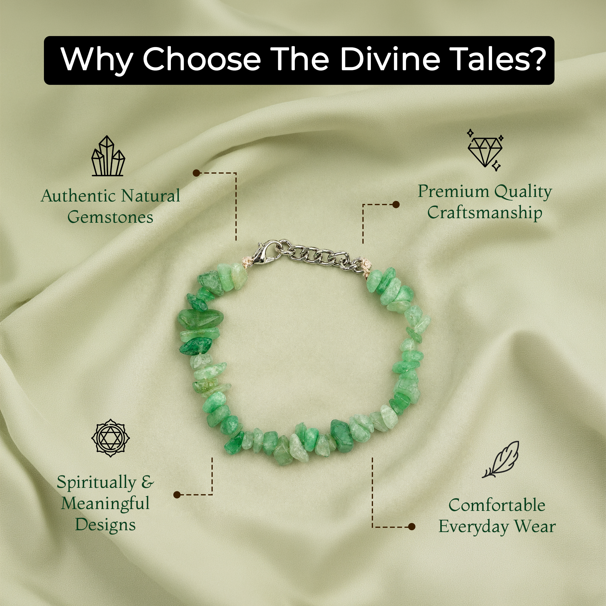 Green Chip Aventurine Bracelet