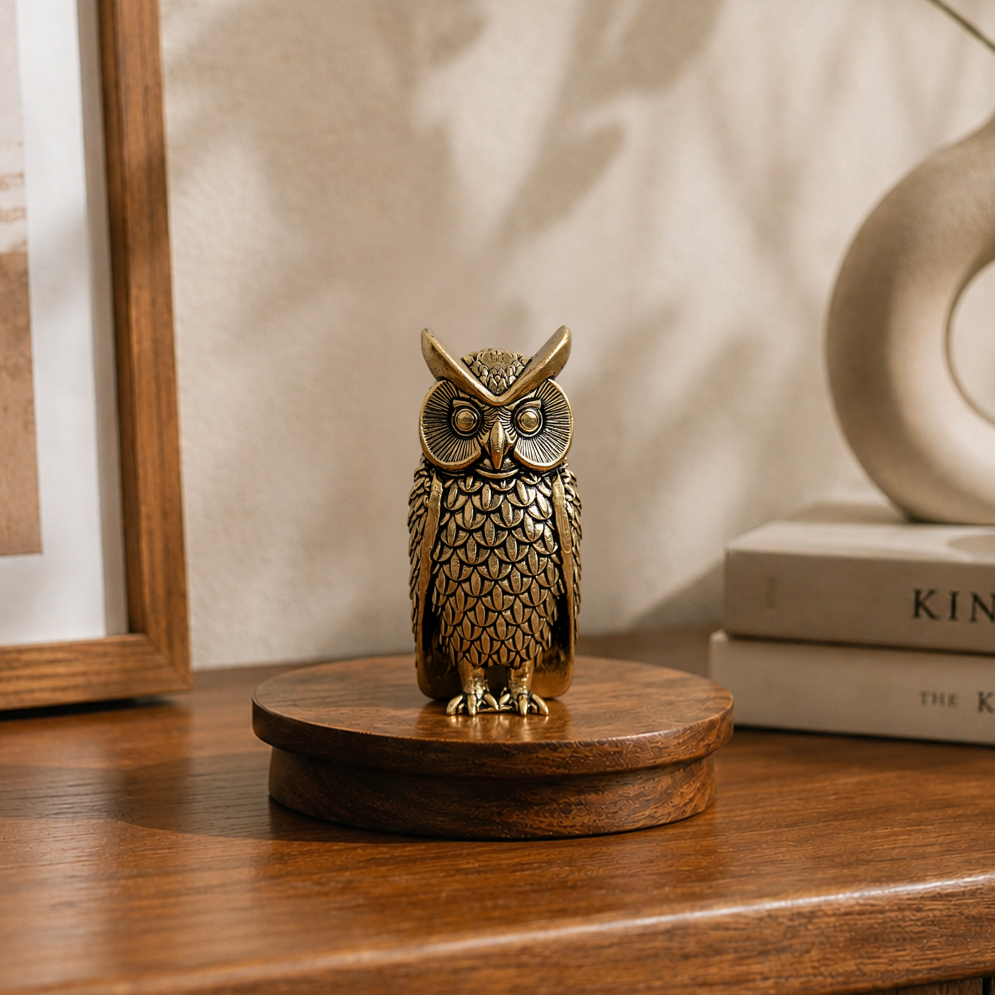 Prosperity Owl: Vastu Brass Idol