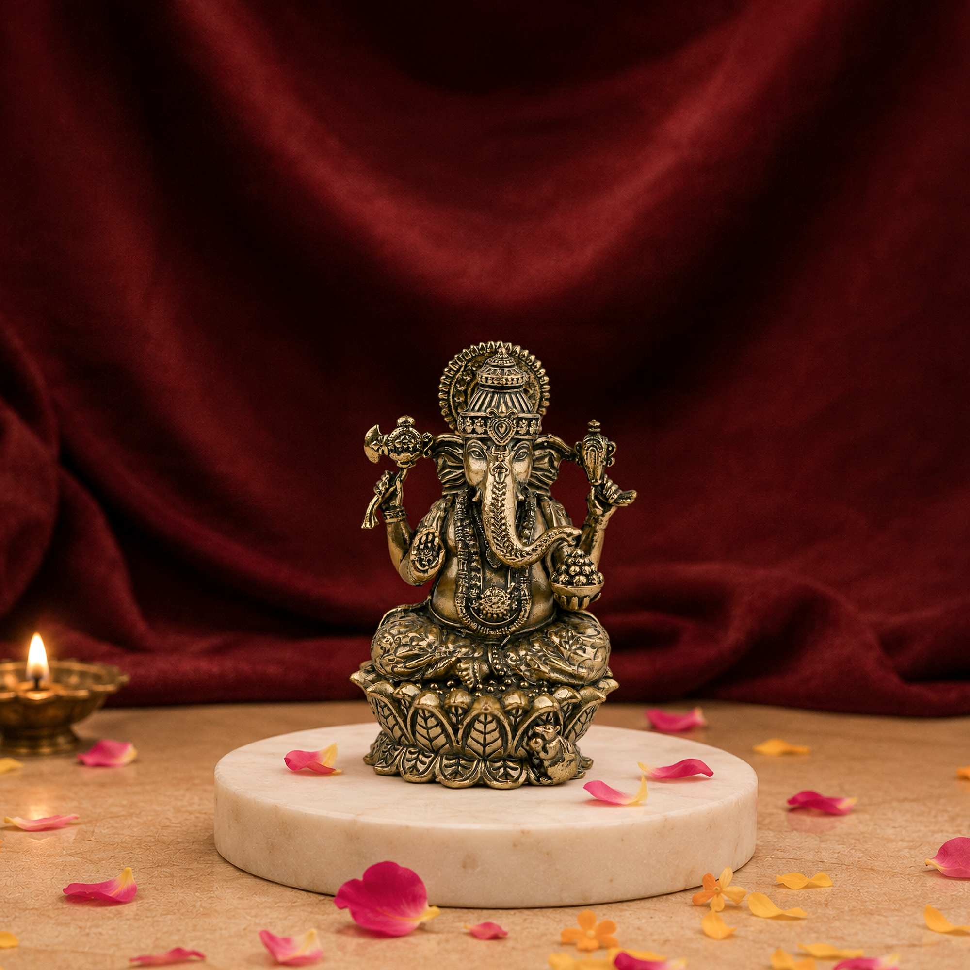 Lord Vinayaka Brass Idol