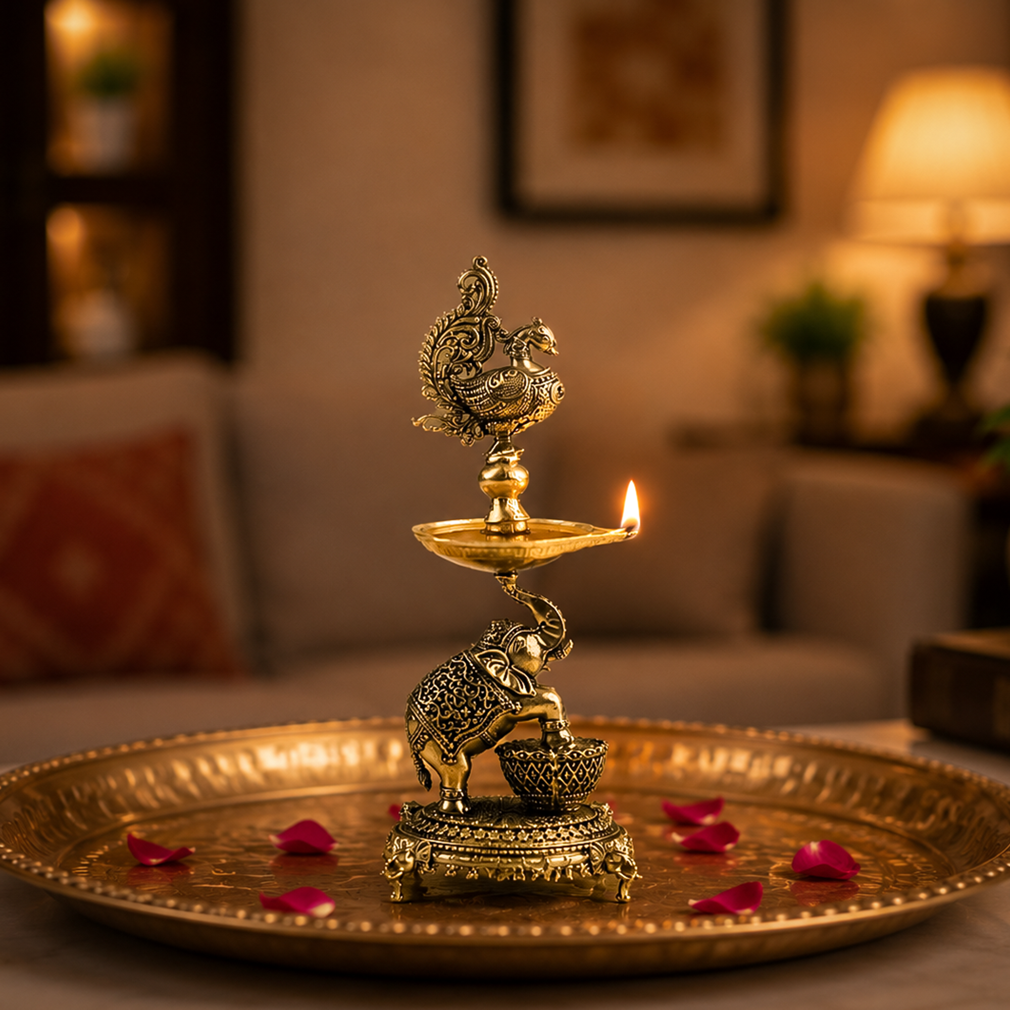 Ananta Jyoti Diya stand