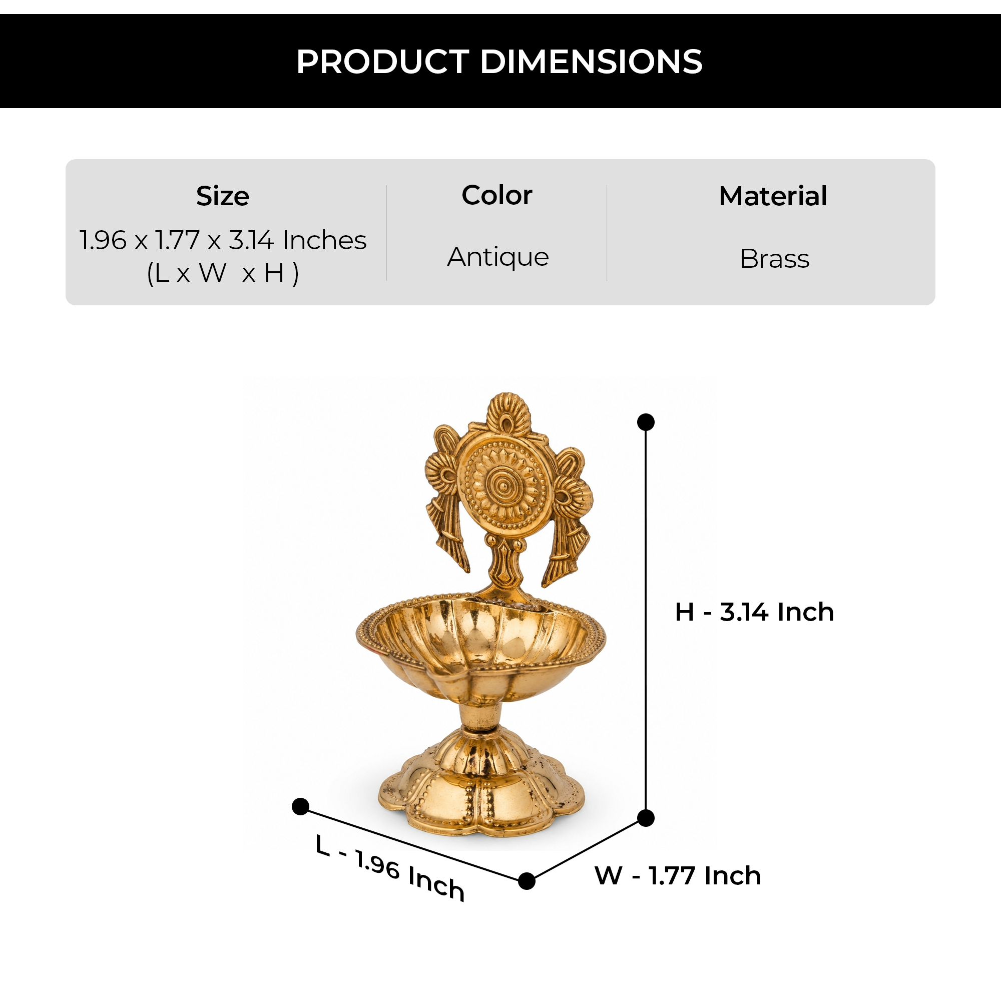 Chakra Kubera Diya set of 2