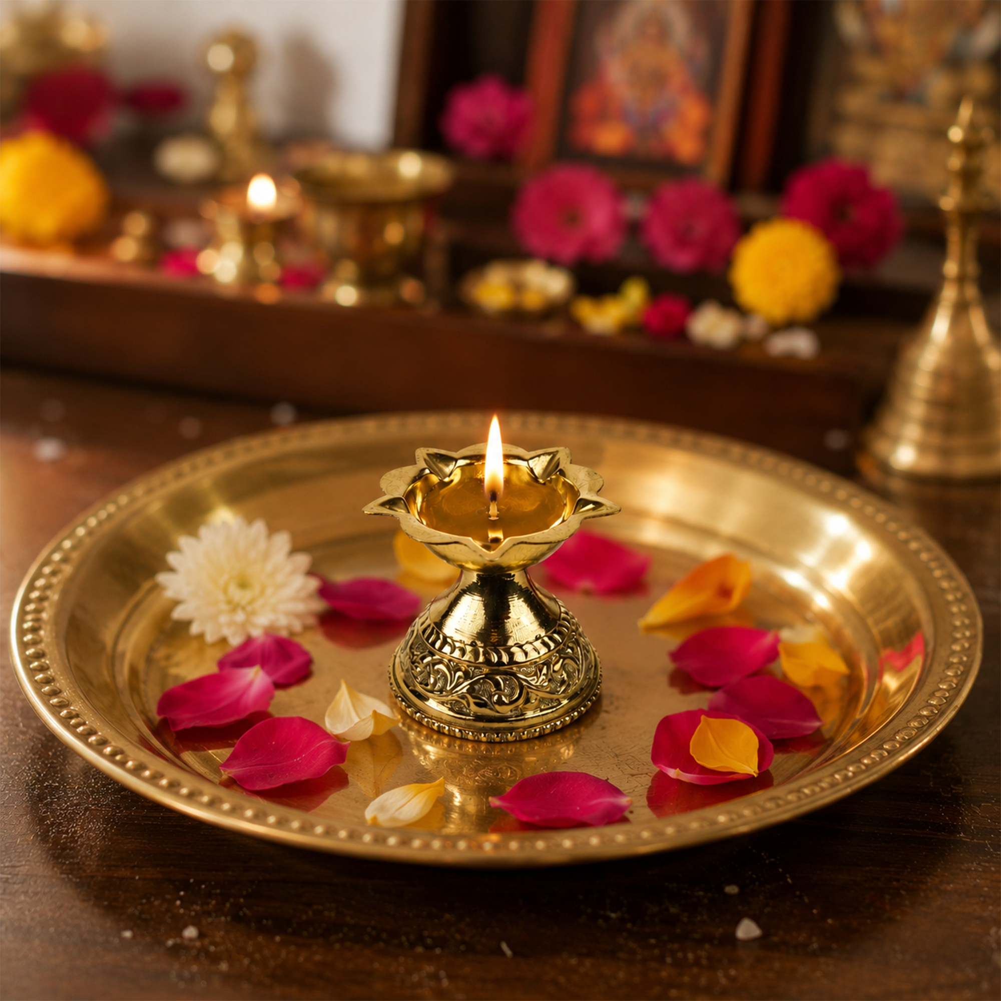 Padma Jyoti Brass Diya