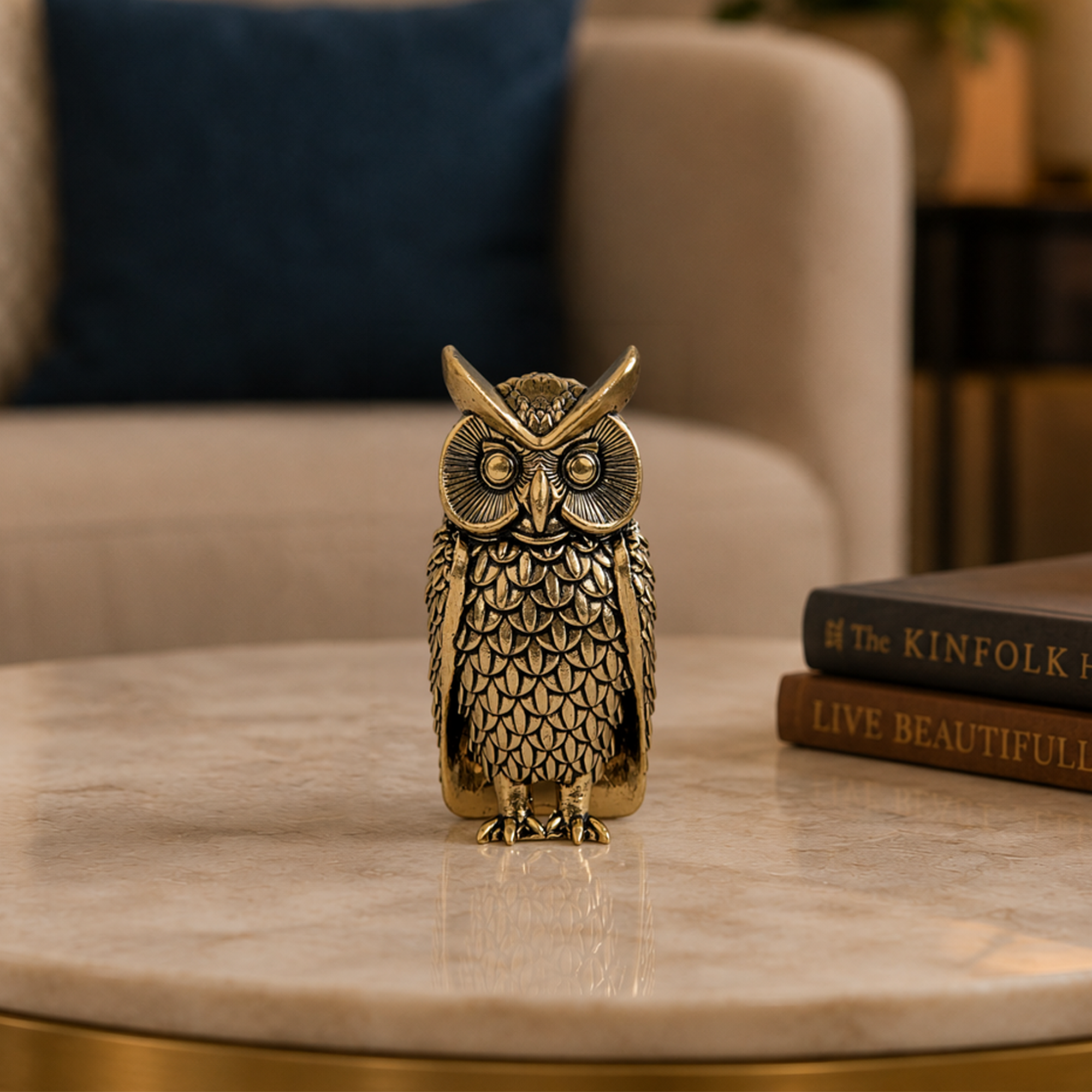 Prosperity Owl: Vastu Brass Idol