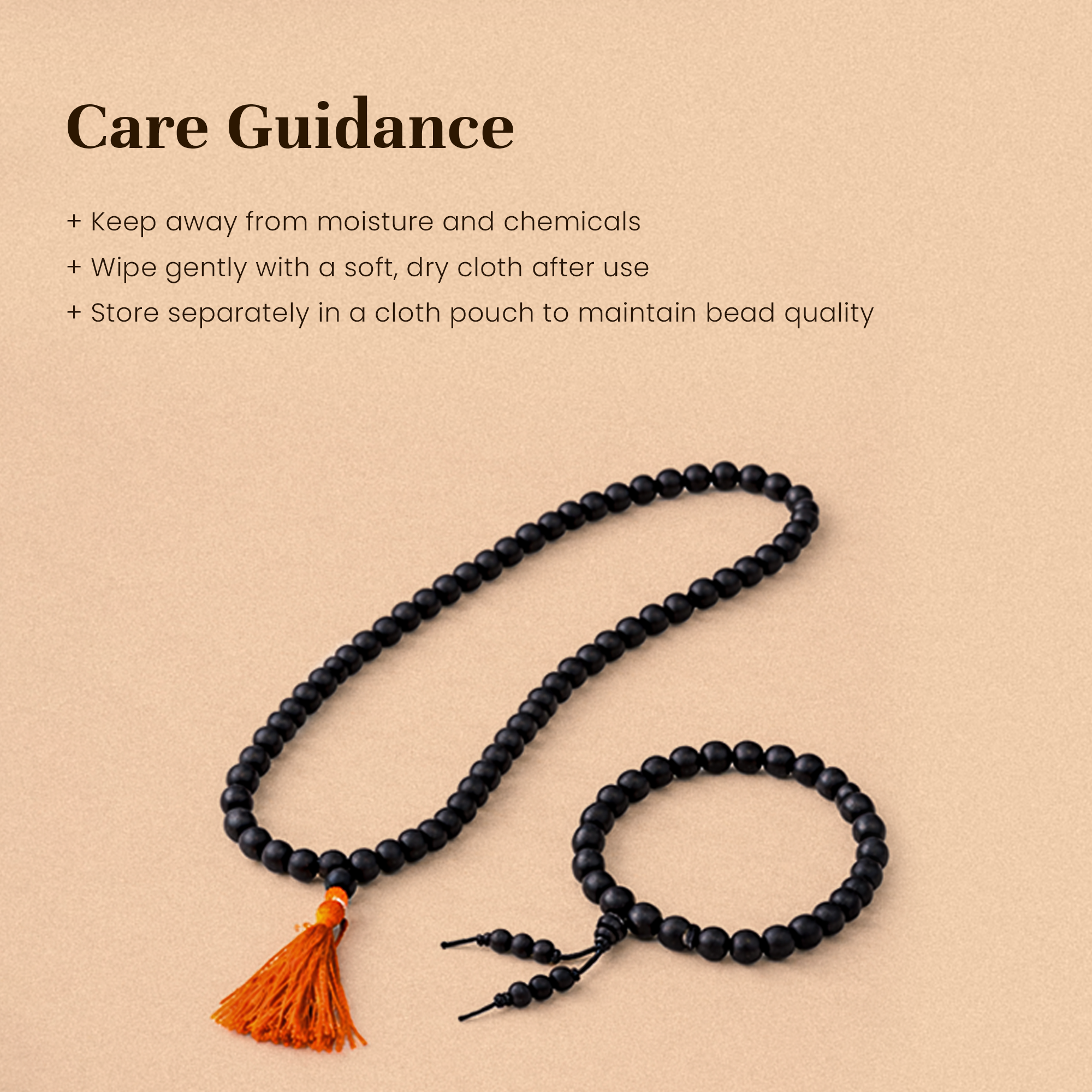 Karungali Mala & Karungali Bracelet Combo