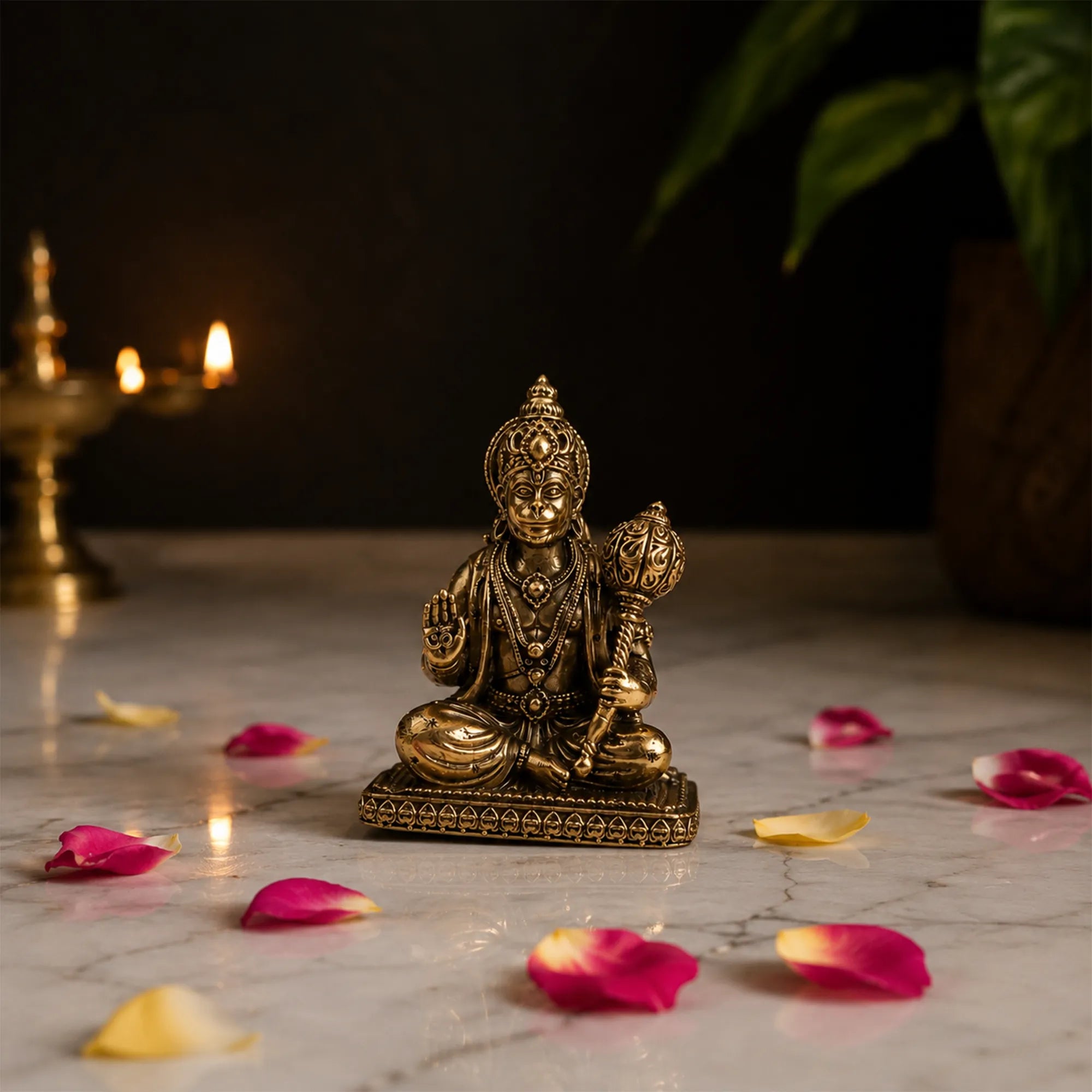 Lord Hanuman Brass Idol