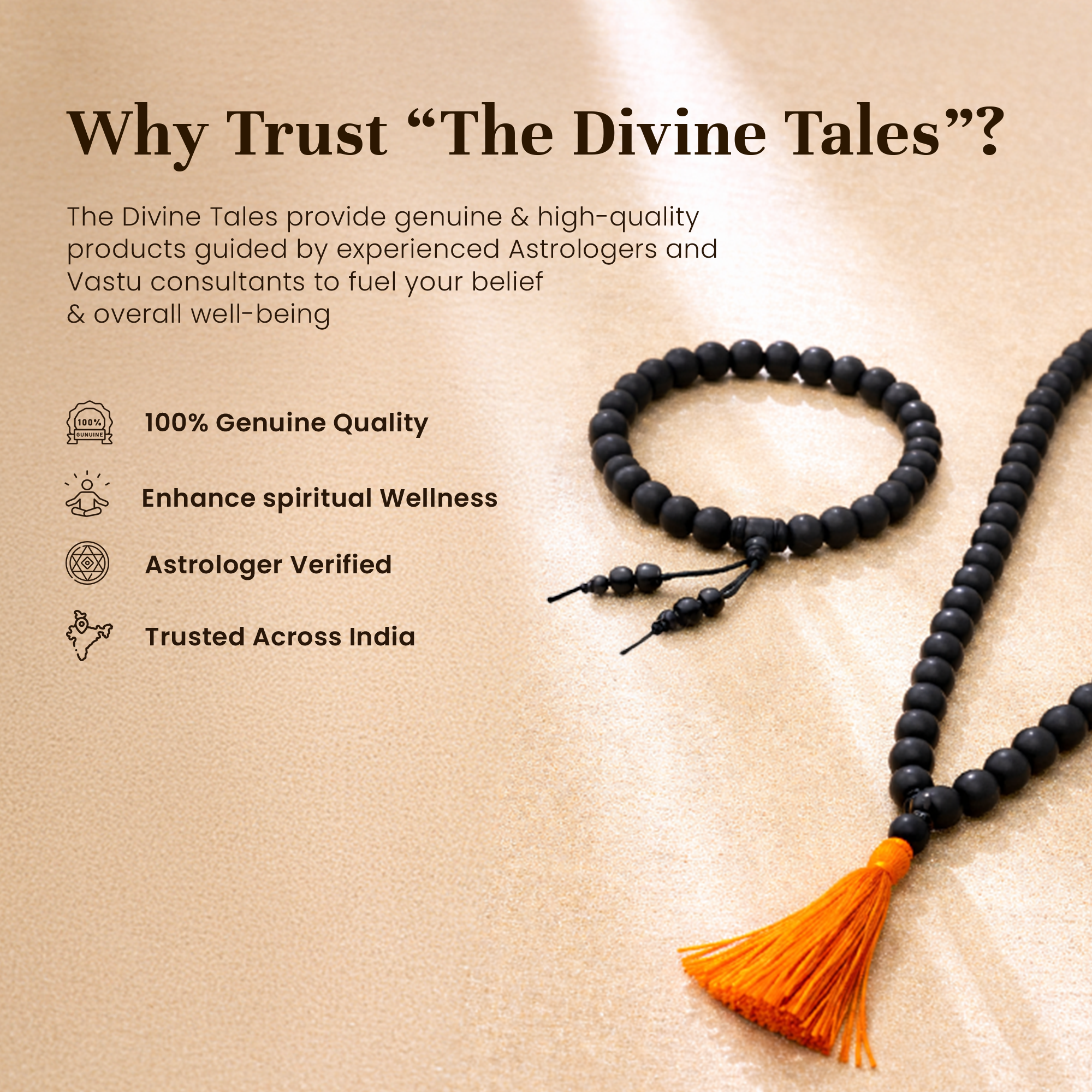 Karungali Mala & Karungali Bracelet Combo