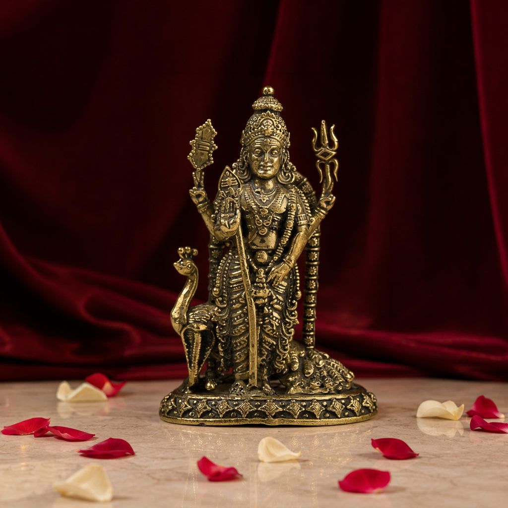 Lord Murugan Brass Idol