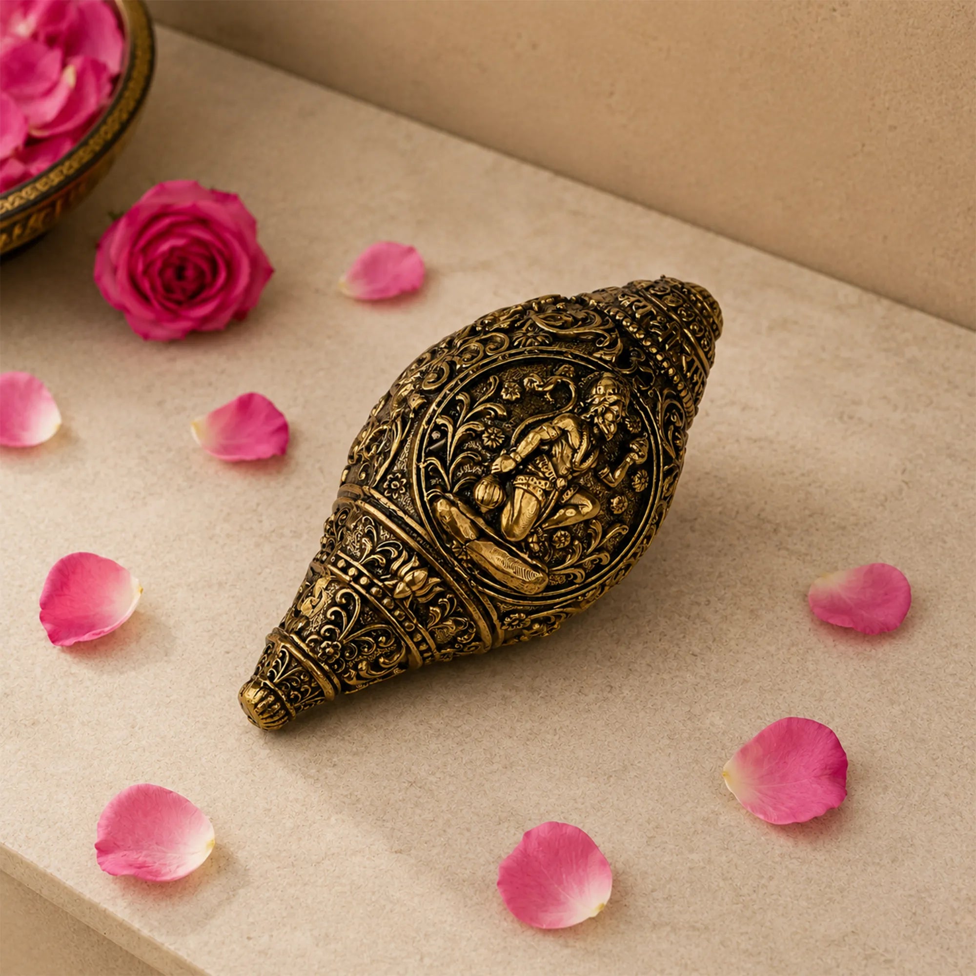 Veer Hanuman Brass Shankh