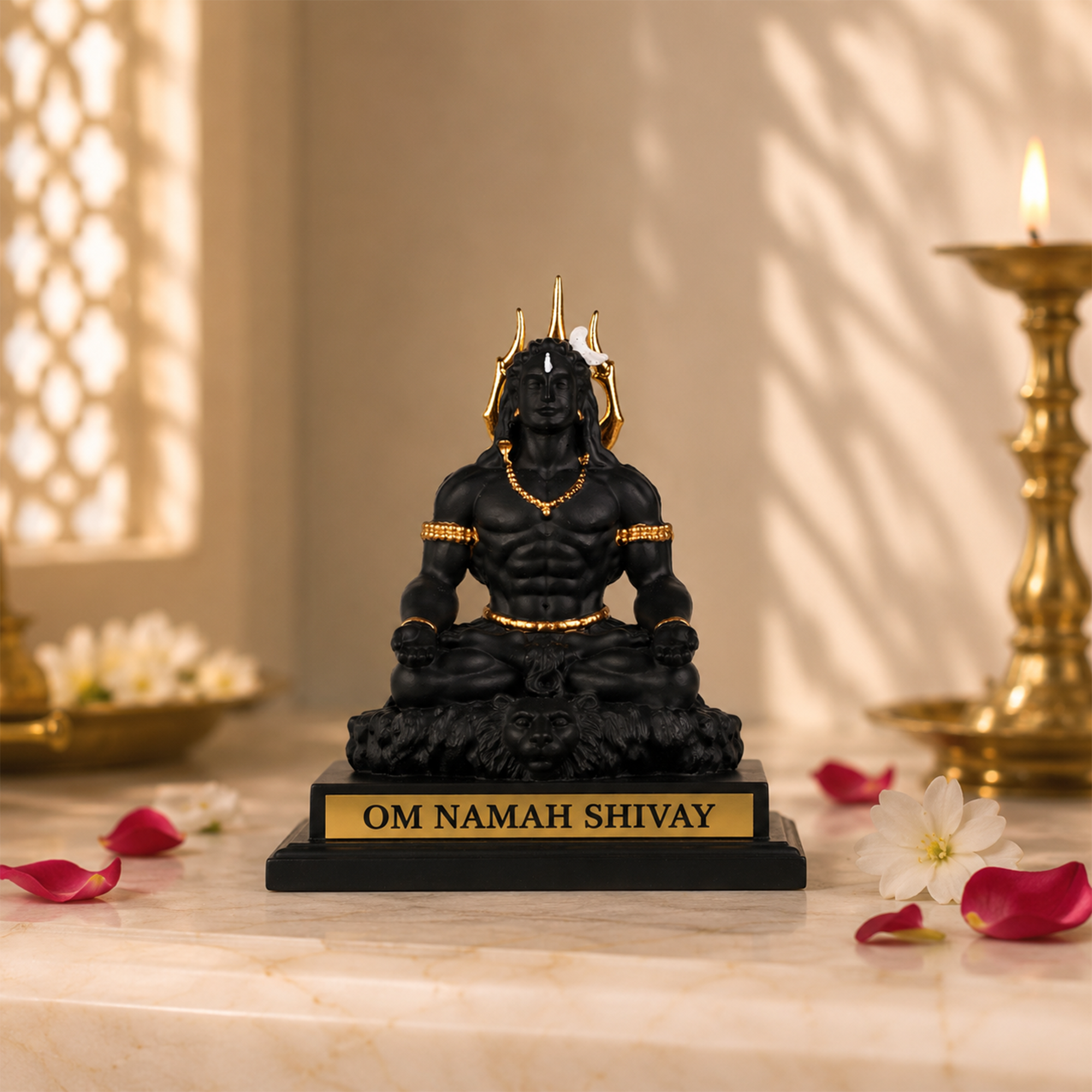 Meditating Adiyogi Idol