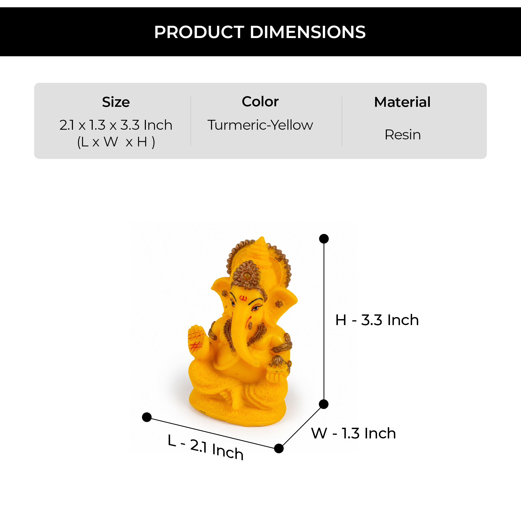 Haridra Ganesha Idol