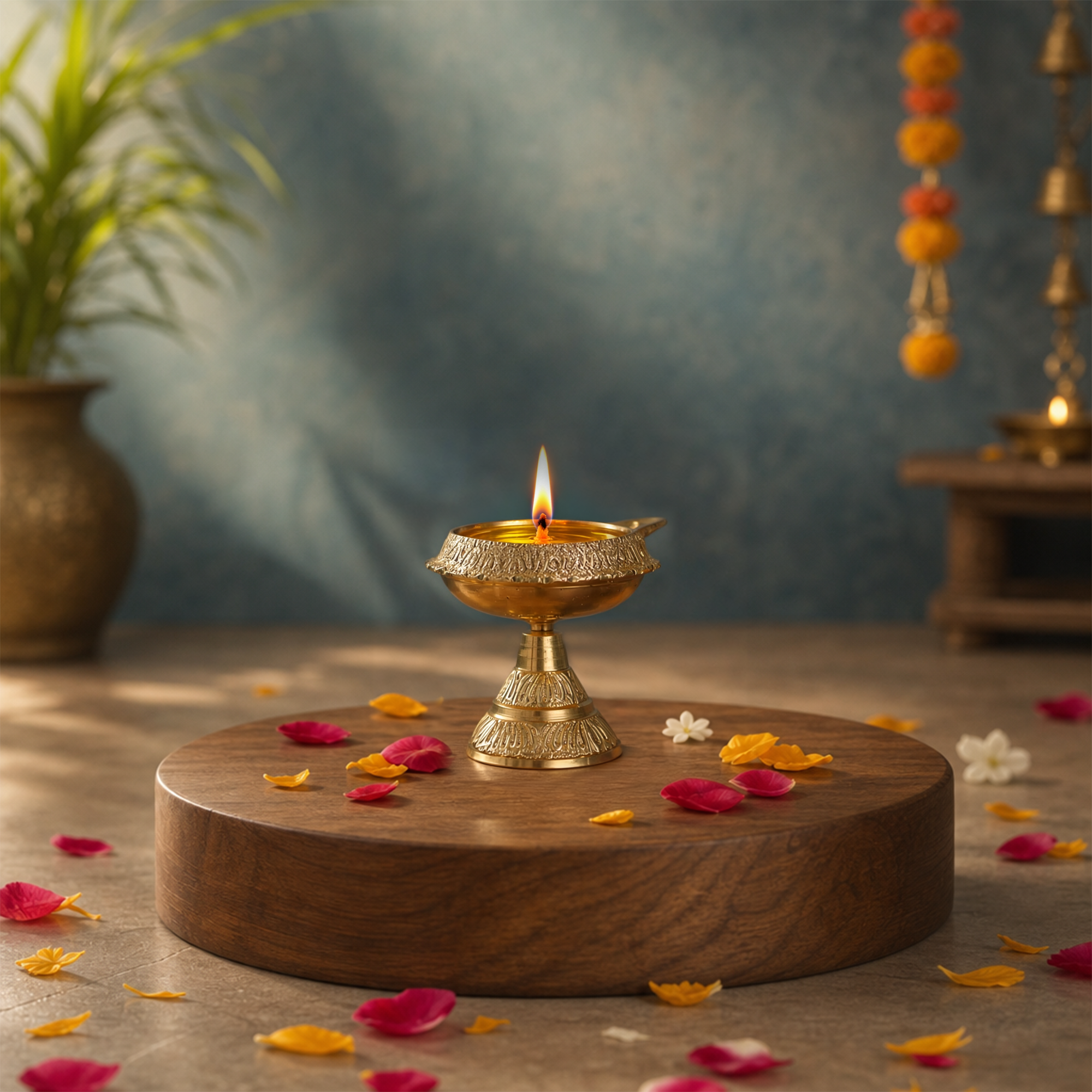 Kuber Diya with Stand