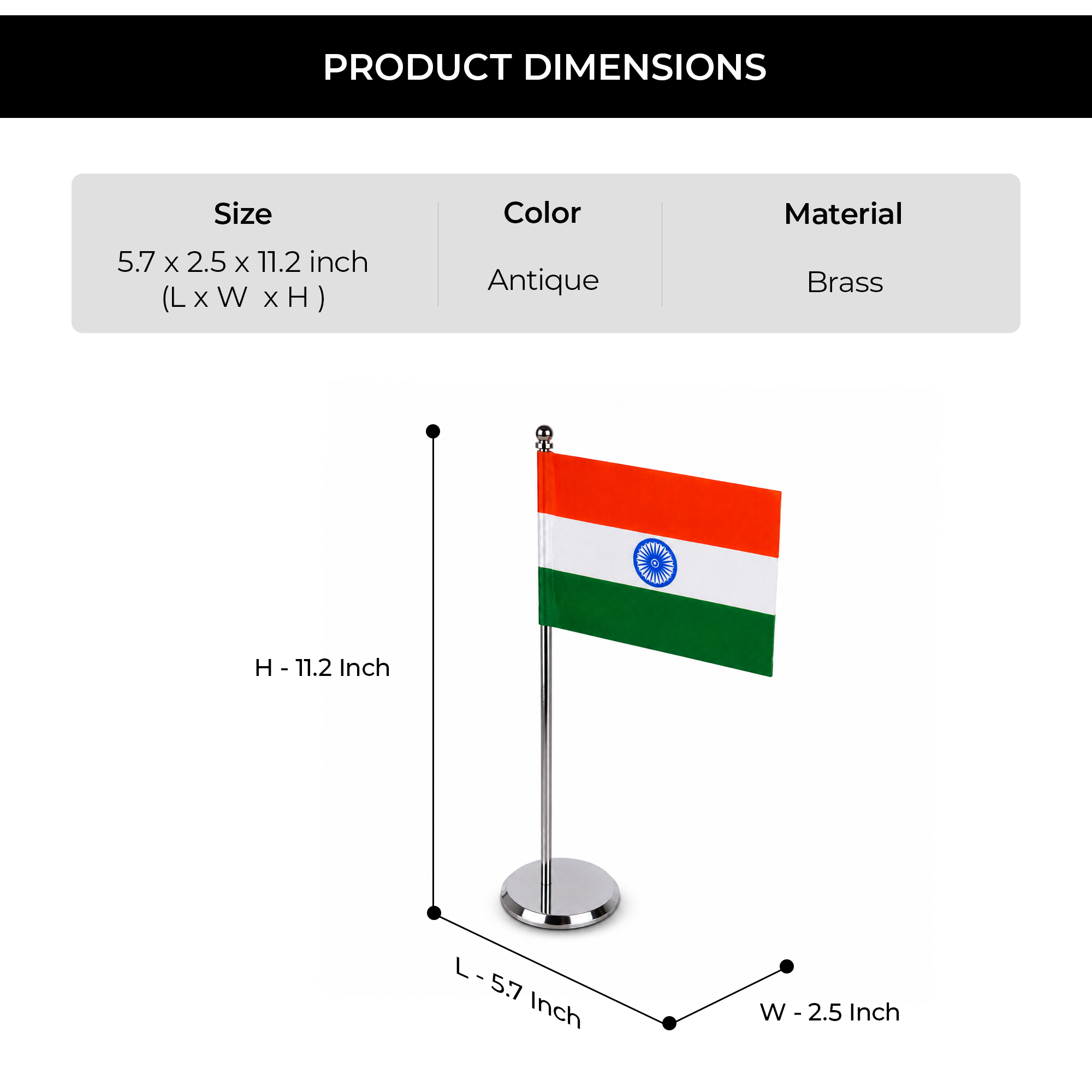 Tiranga Flag with Stand