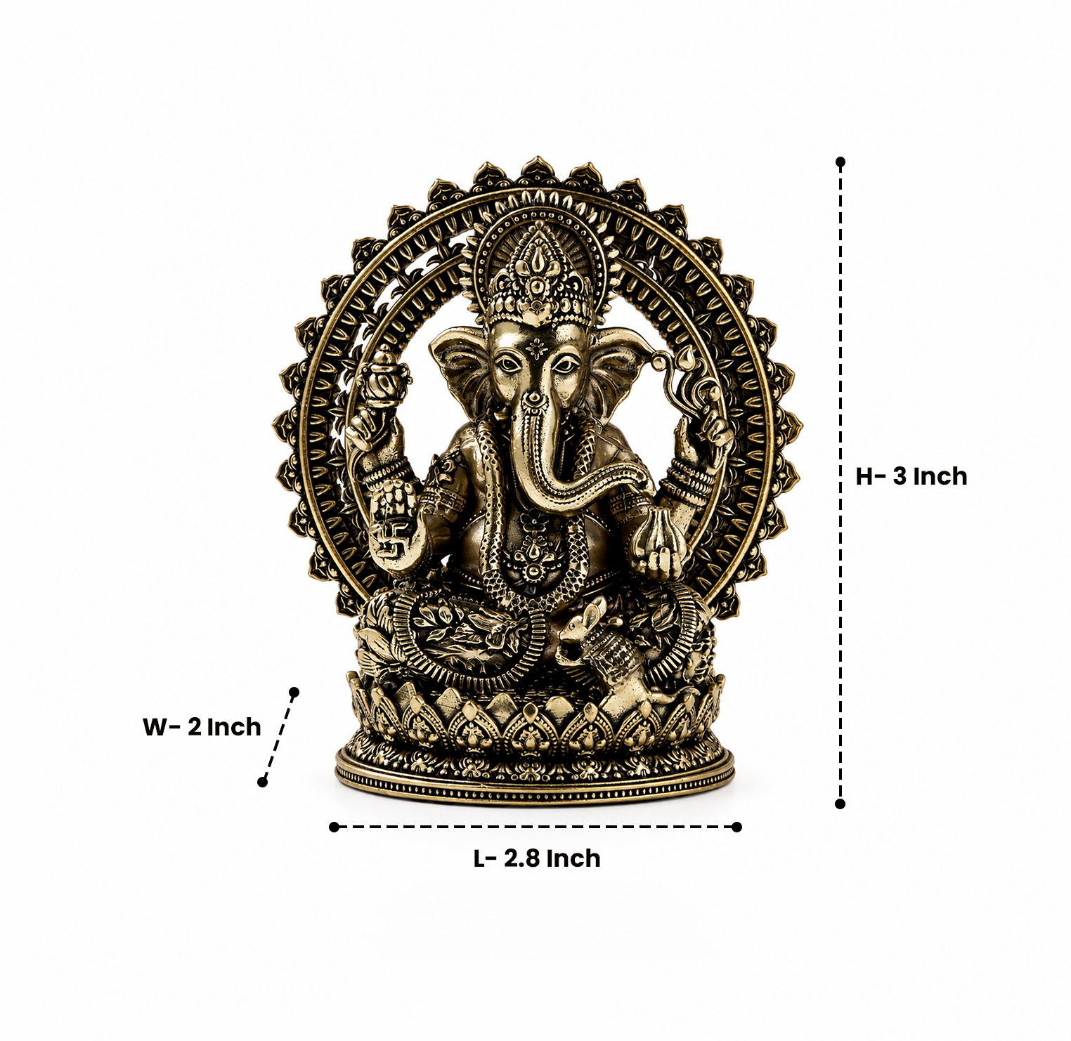 Shri Ganesh  Brass Idol