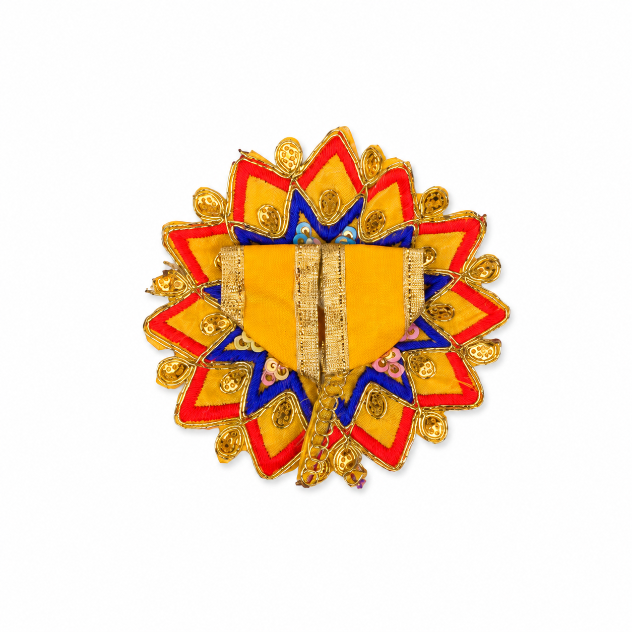 Floral Yellow-Orange Laddu Gopal Dress