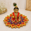 Floral Red-Blue Laddu Gopal Dress